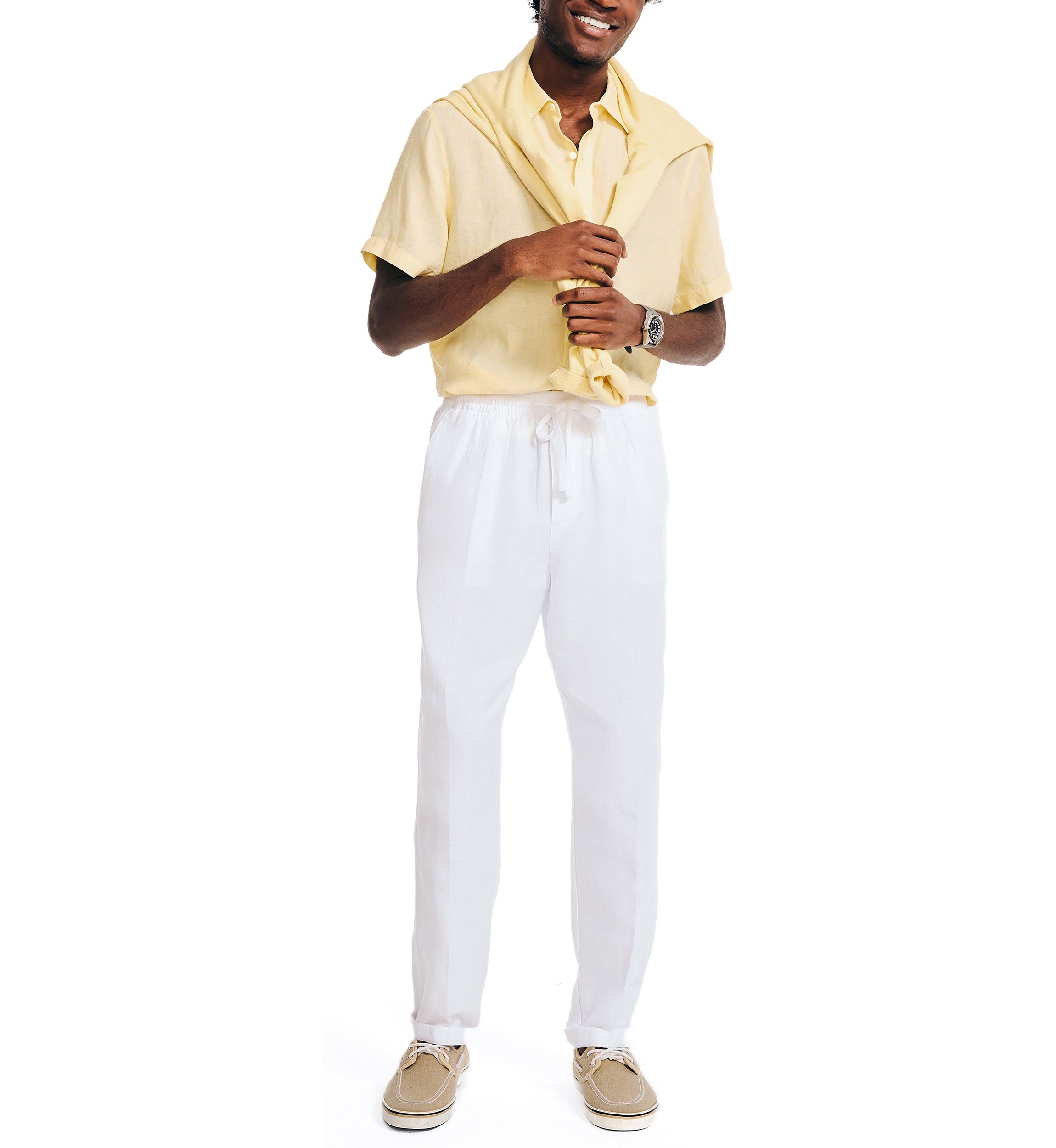 Linen Drawstring Pants