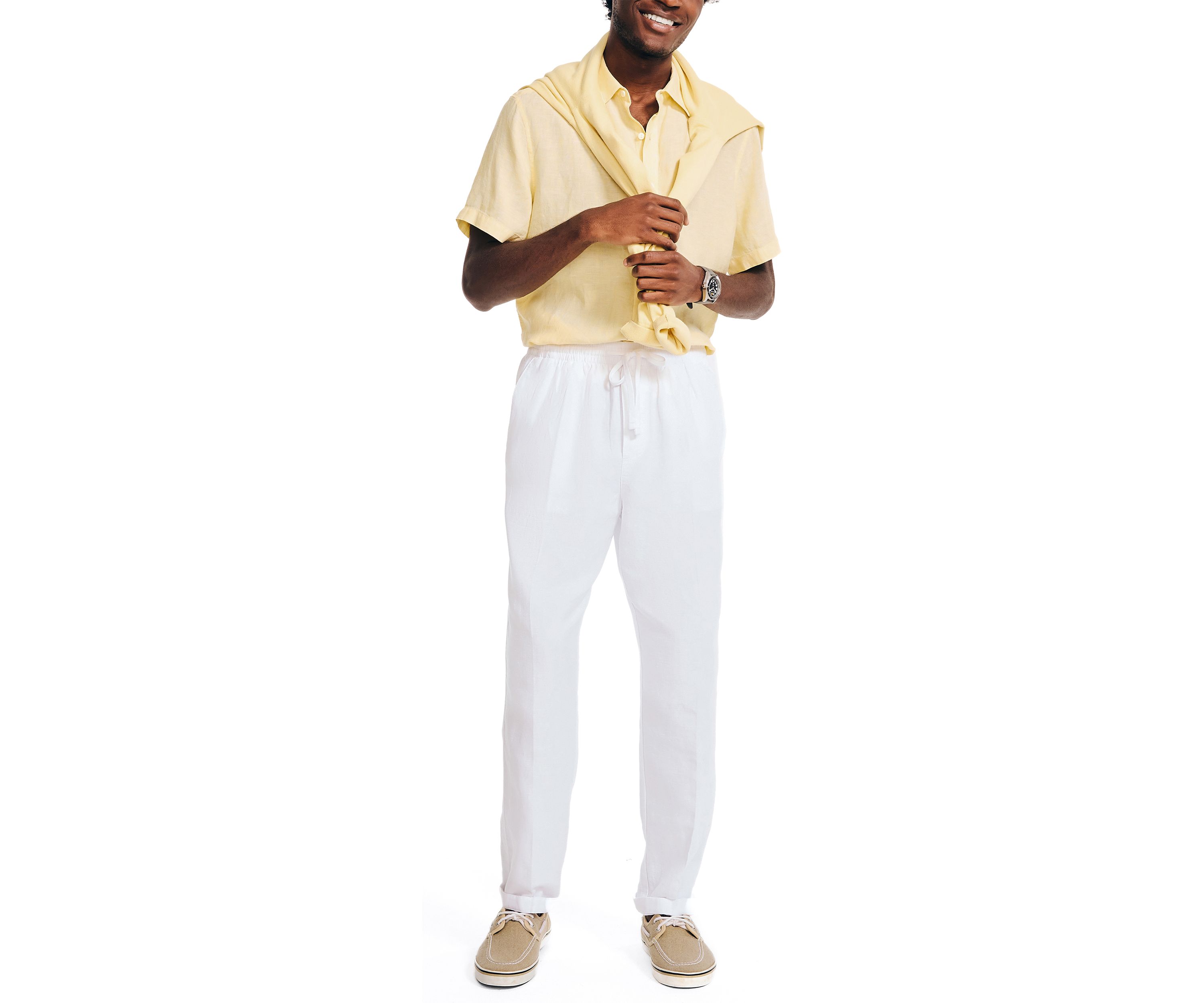 Linen Drawstring Pants