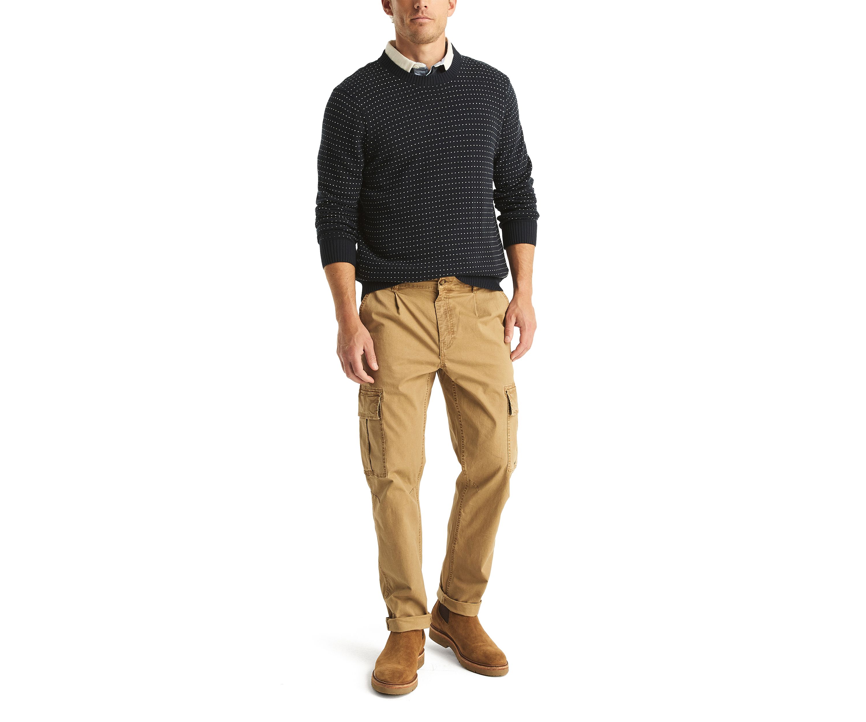Pleated Cargo Pants
