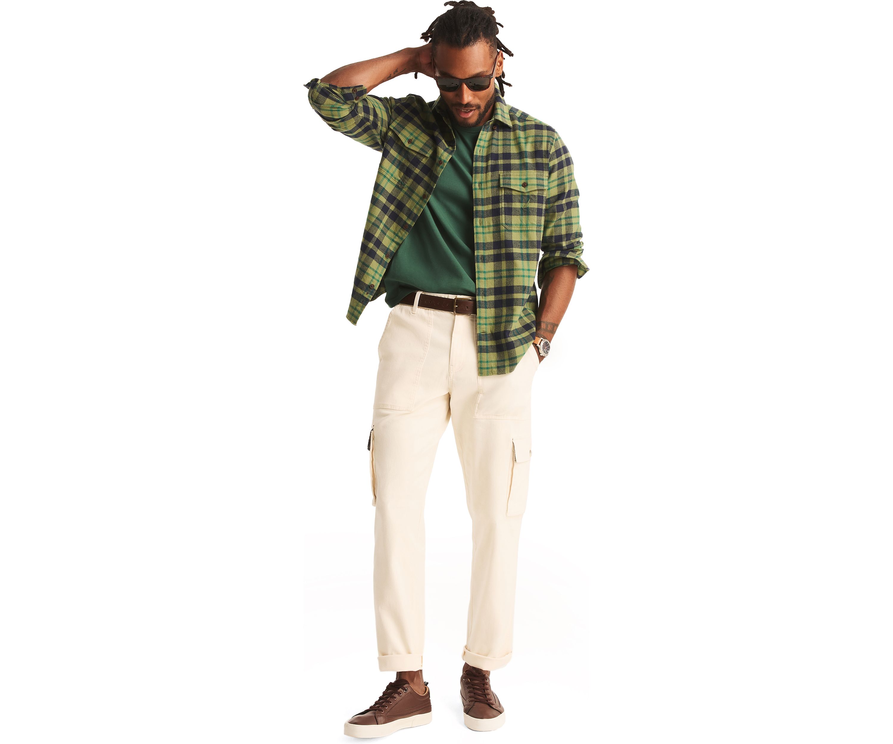 Mens Twill Cargo Pants