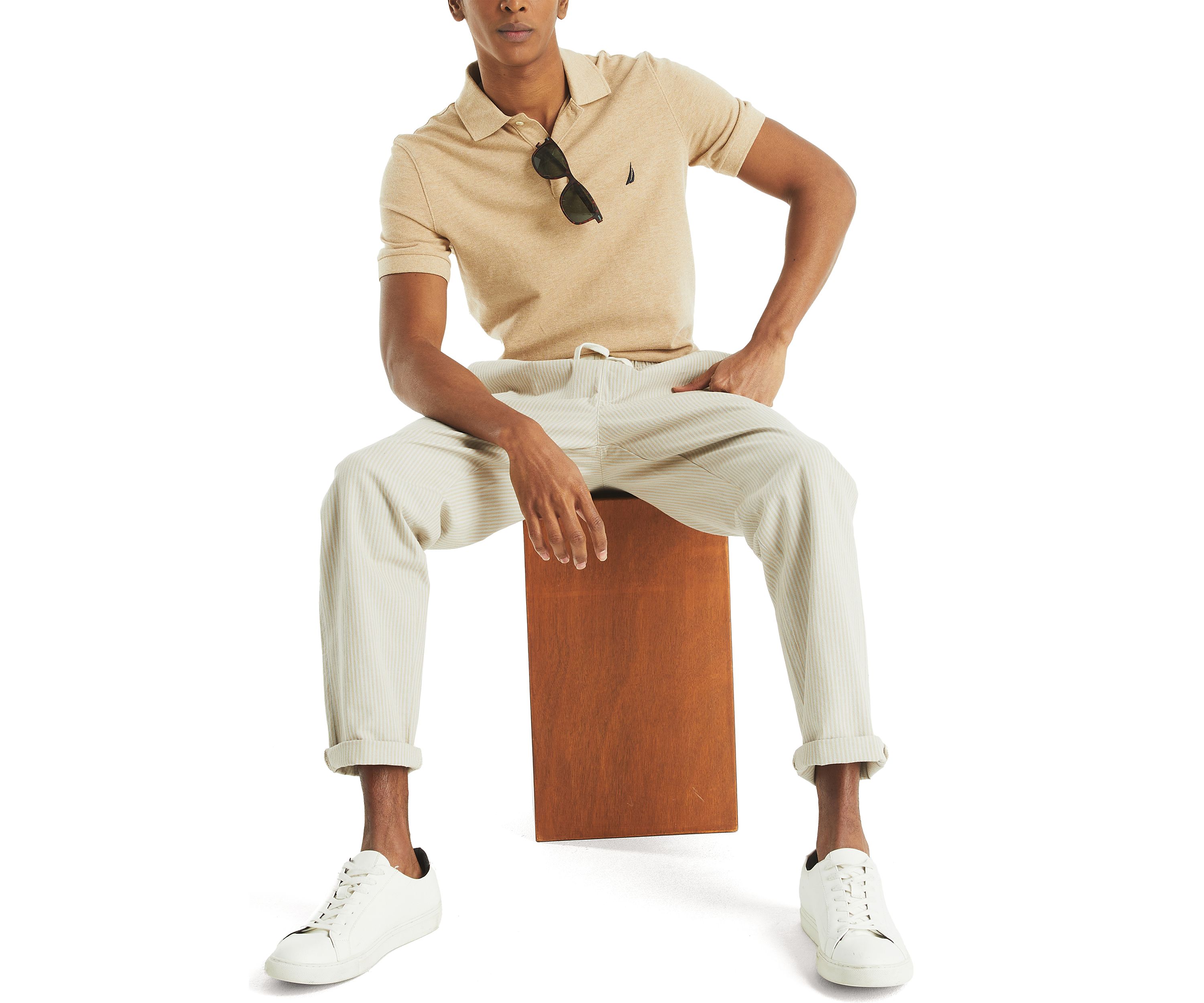 Striped Drawstring Pants
