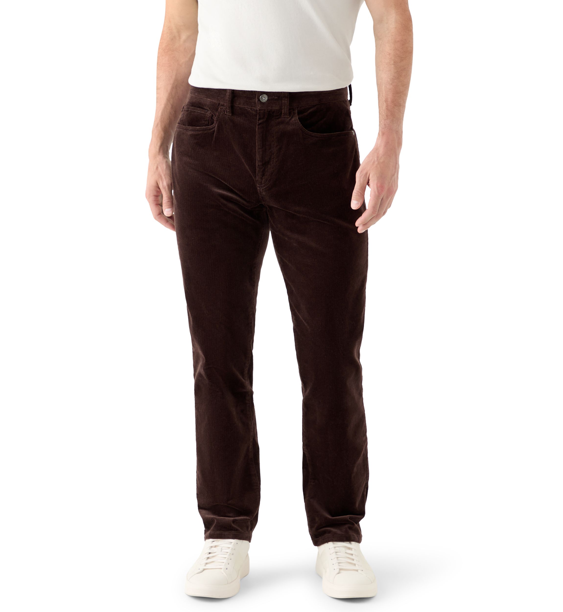 Mens Straight Fit Stretch Corduroy Pants