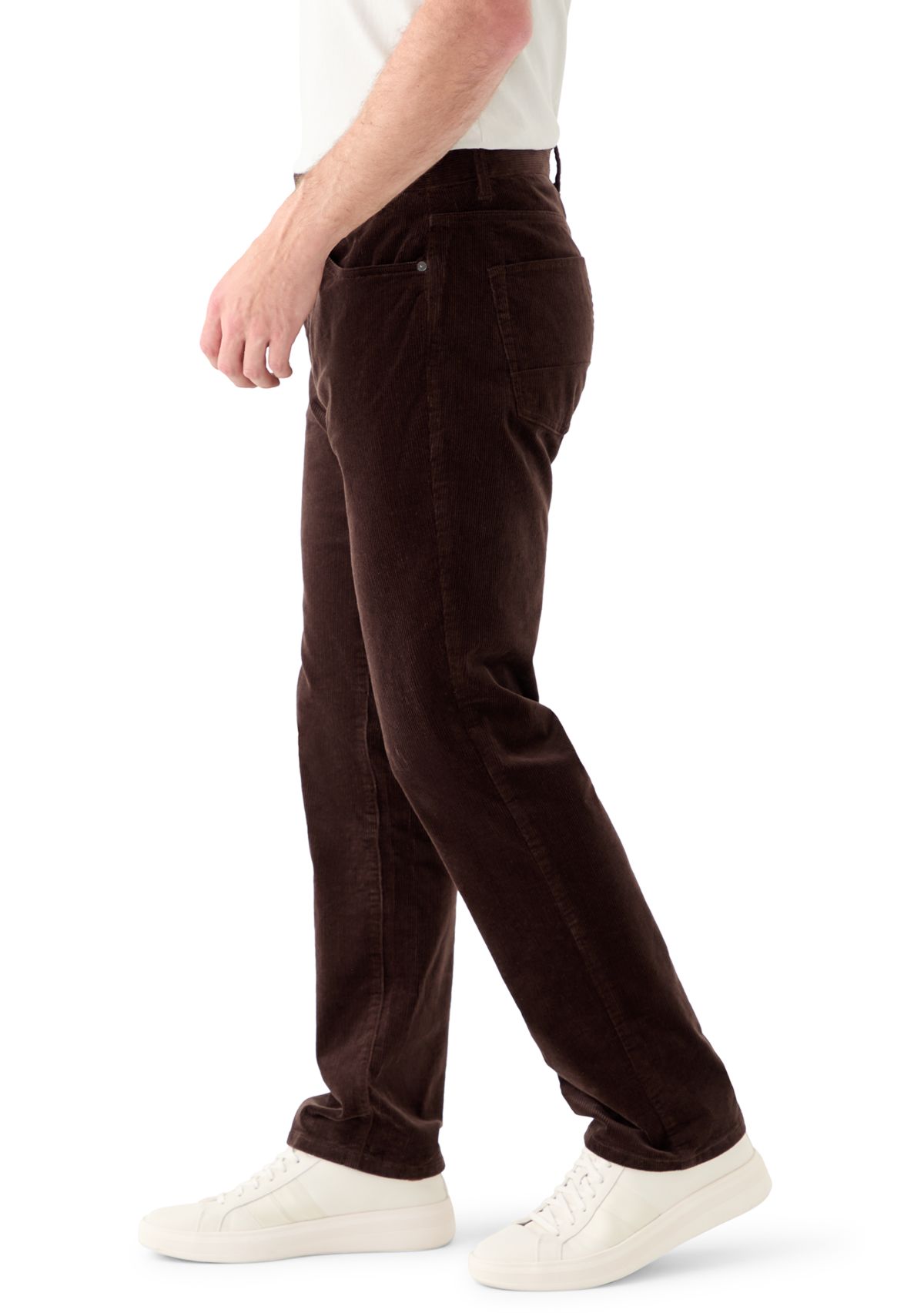 Mens Straight Fit Stretch Corduroy Pants