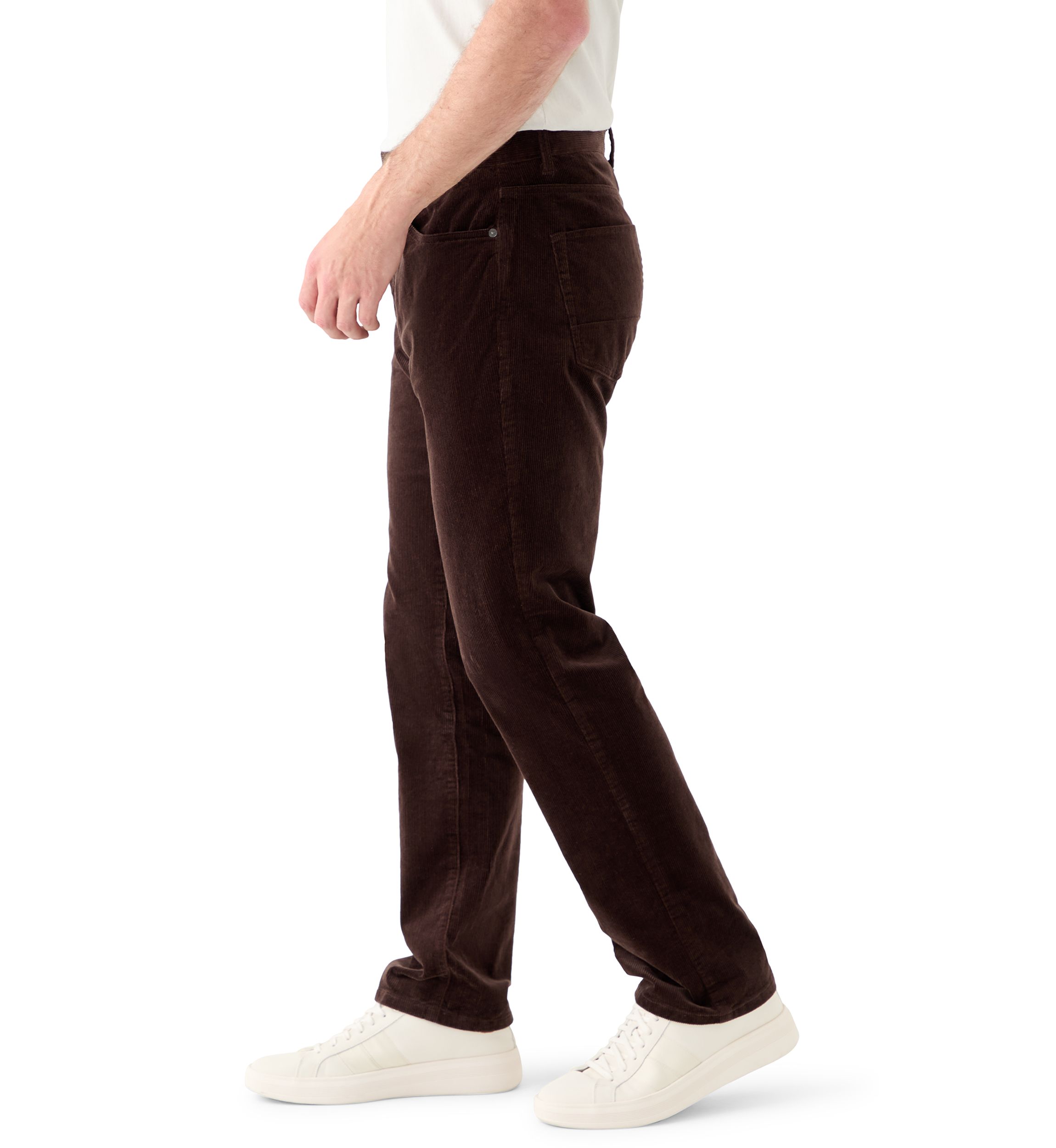 Mens Straight Fit Stretch Corduroy Pants