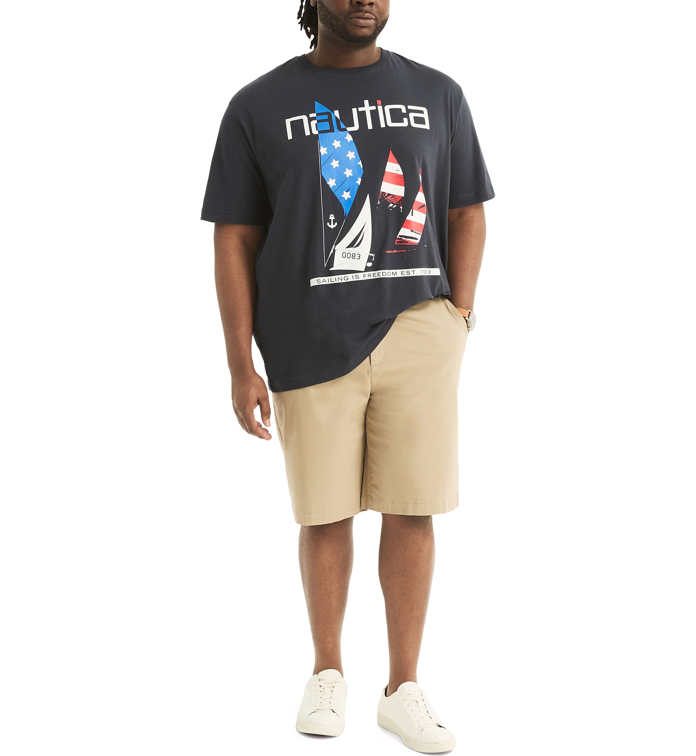 Big & Tall Sustainably Crafted Americana Graphic T-Shirt