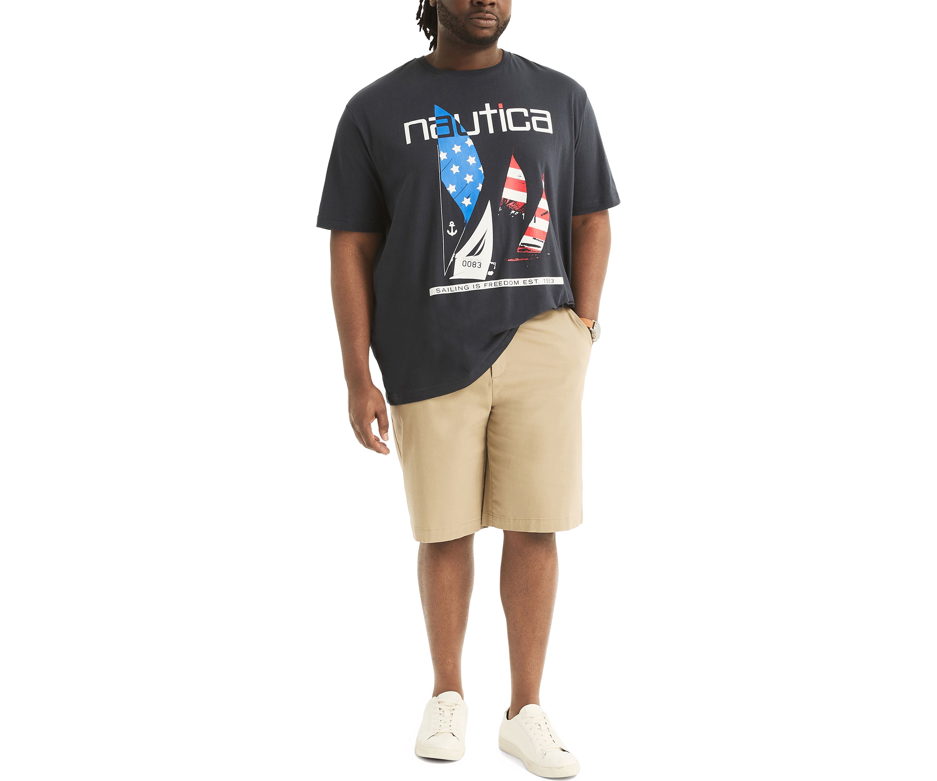 Big & Tall Sustainably Crafted Americana Graphic T-Shirt