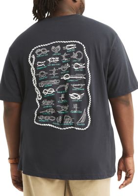 Nautica Big & Tall Sustainably Crafted Sailing Knots Graphic T