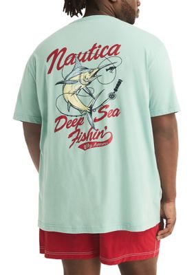 Buy NAUTICA Big & Tall Sustainably Crafted Sailboat Graphic Tshirt - Black  At 60% Off