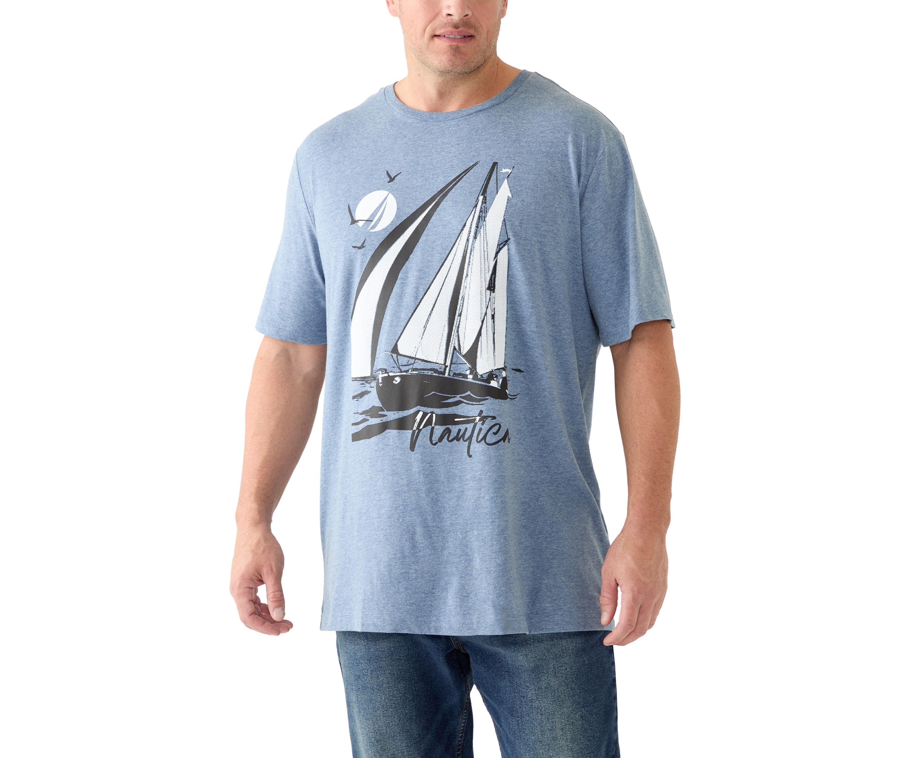 Big & Tall Sailboat Graphic T-Shirt 