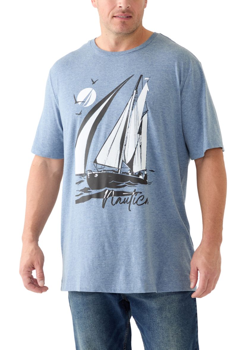 Big & Tall Sailboat Graphic T-Shirt 