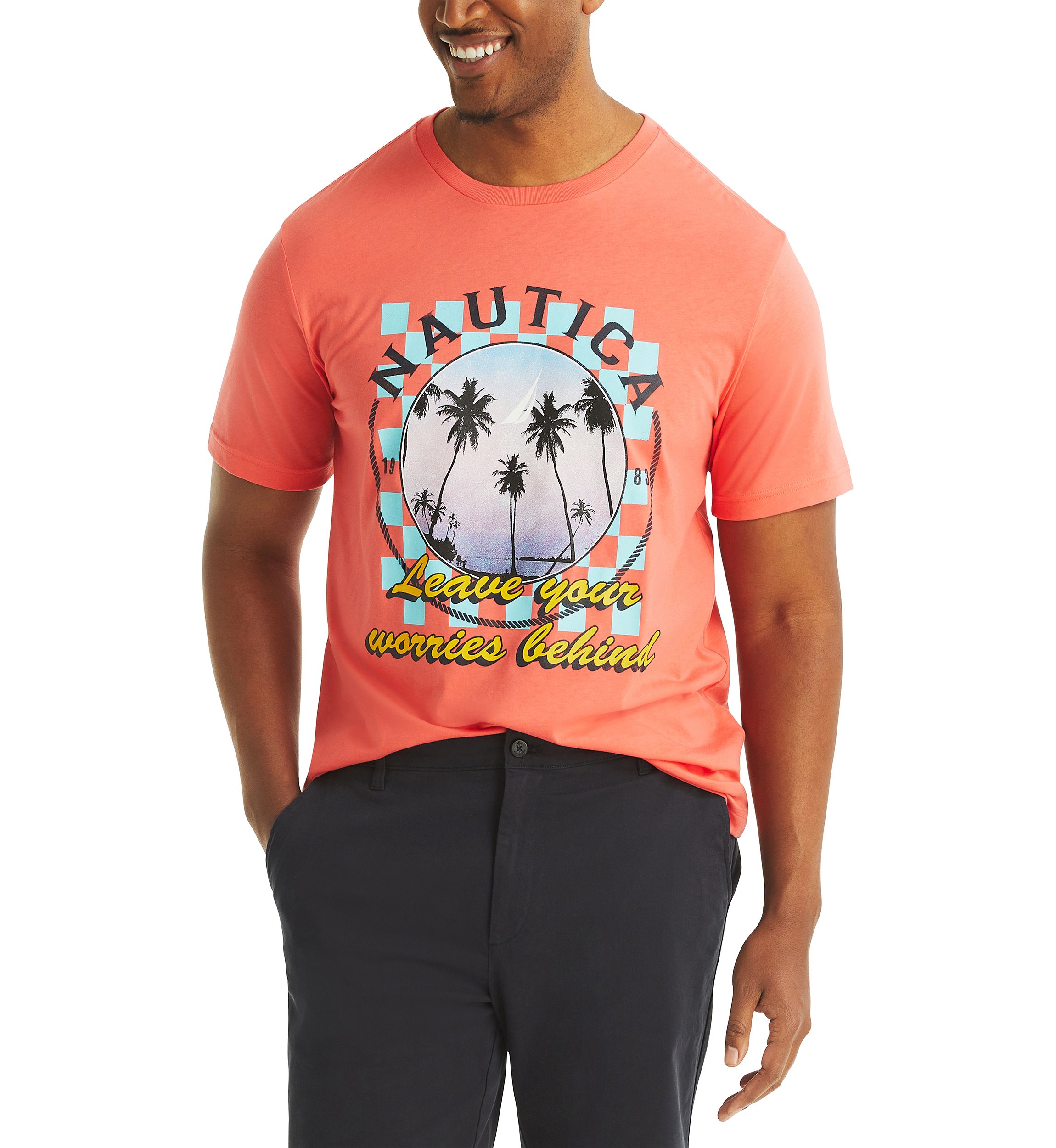 Big & Tall Leave Your Worries Behind Graphic T-Shirt