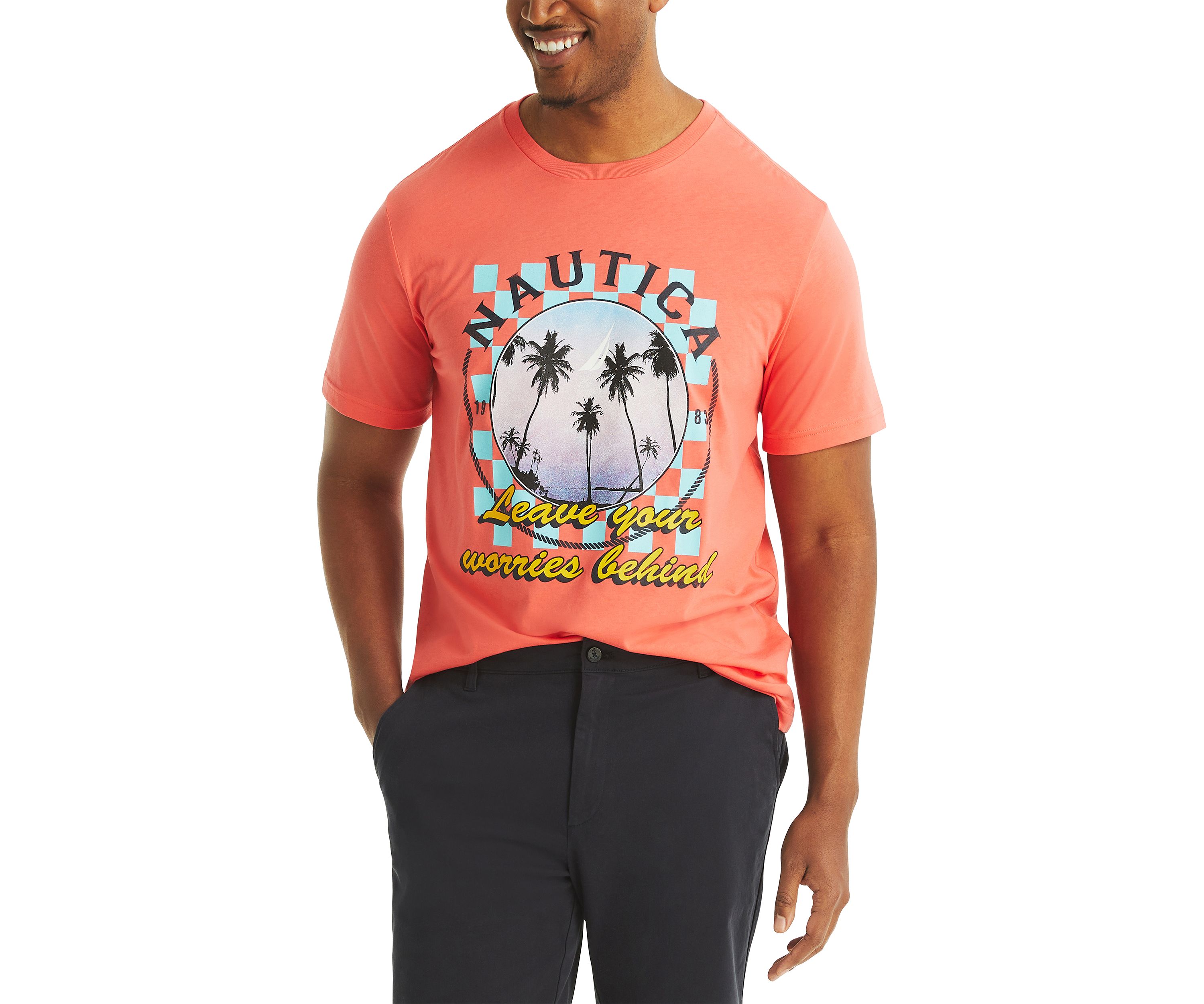 Big & Tall Leave Your Worries Behind Graphic T-Shirt