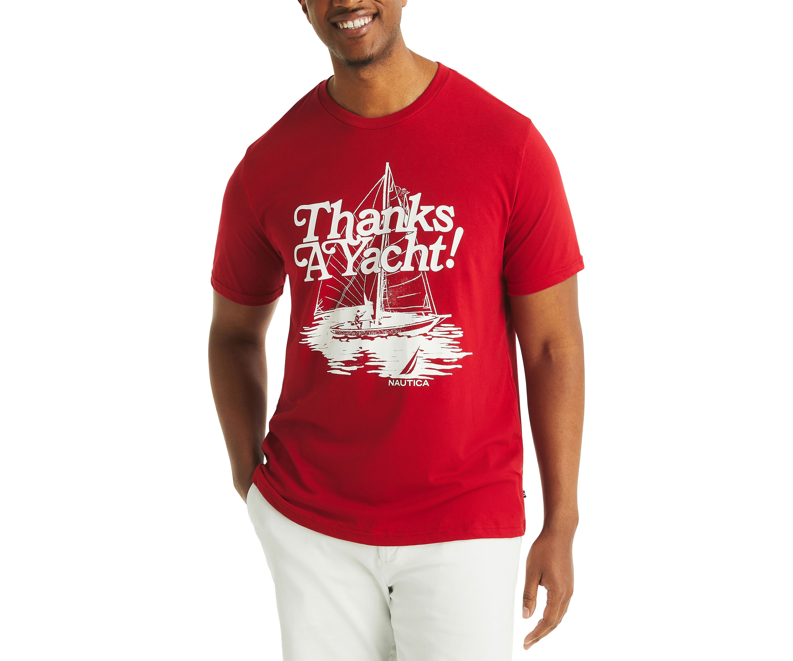 Big & Tall Thanks A Yacht Graphic T-Shirt