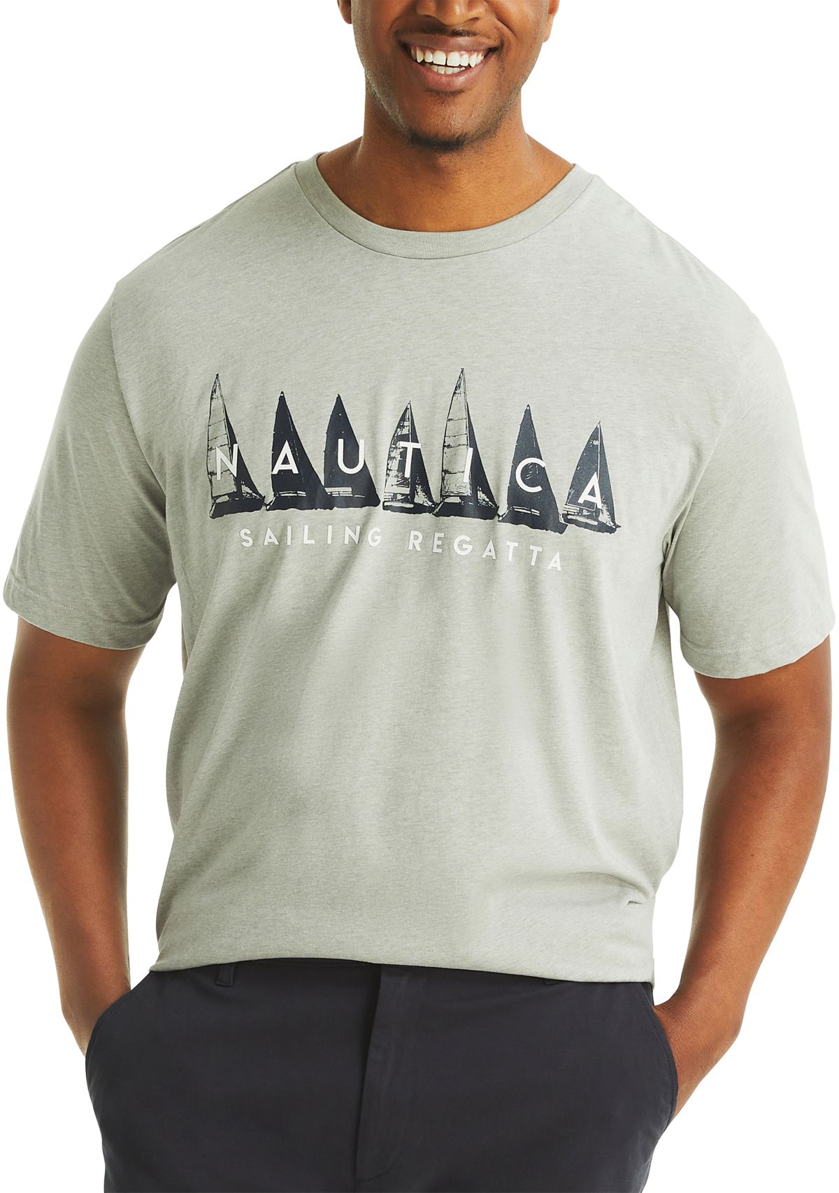 Big & Tall Sailing Regatta Graphic T-Shirt