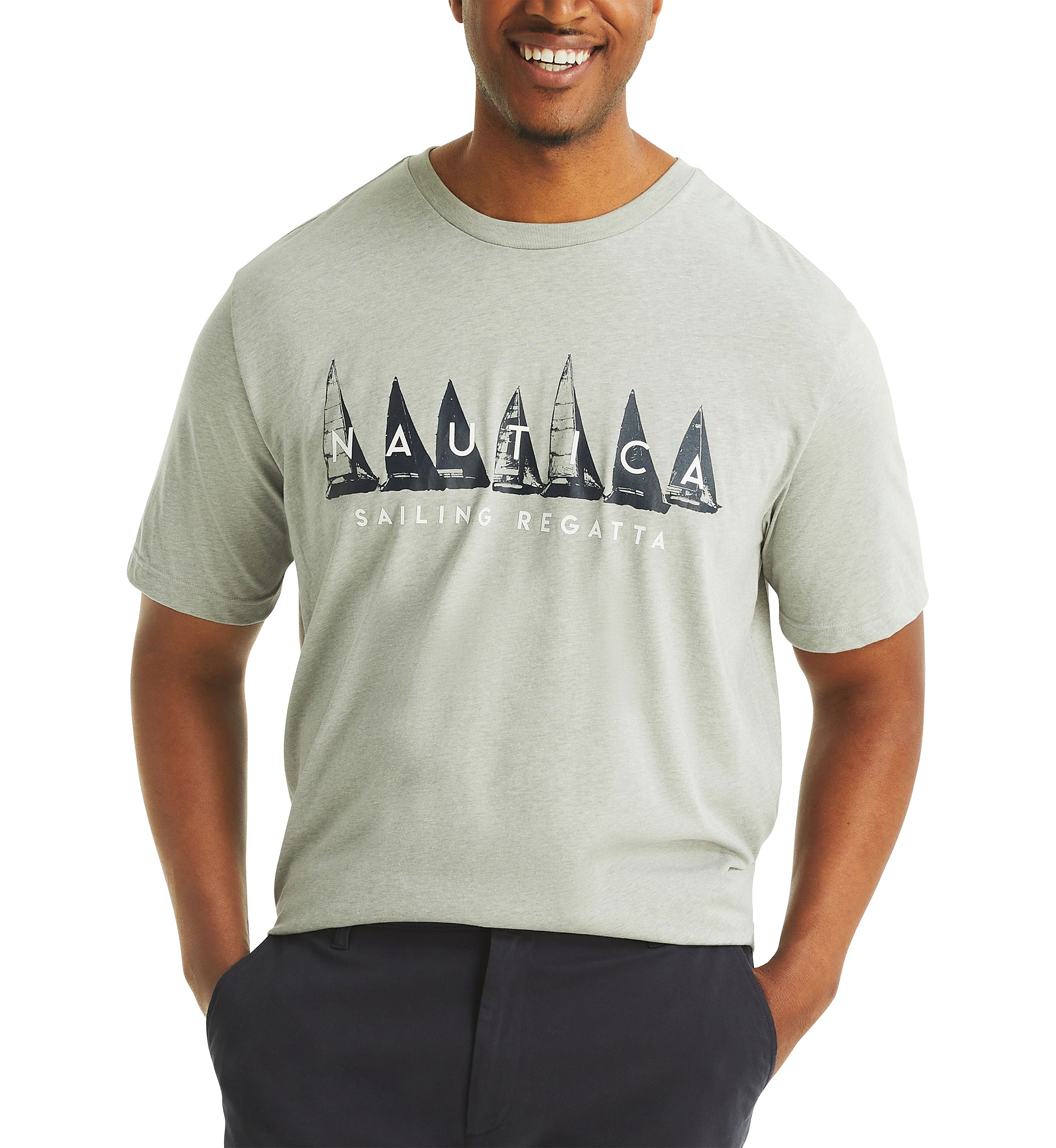 Big & Tall Sailing Regatta Graphic T-Shirt