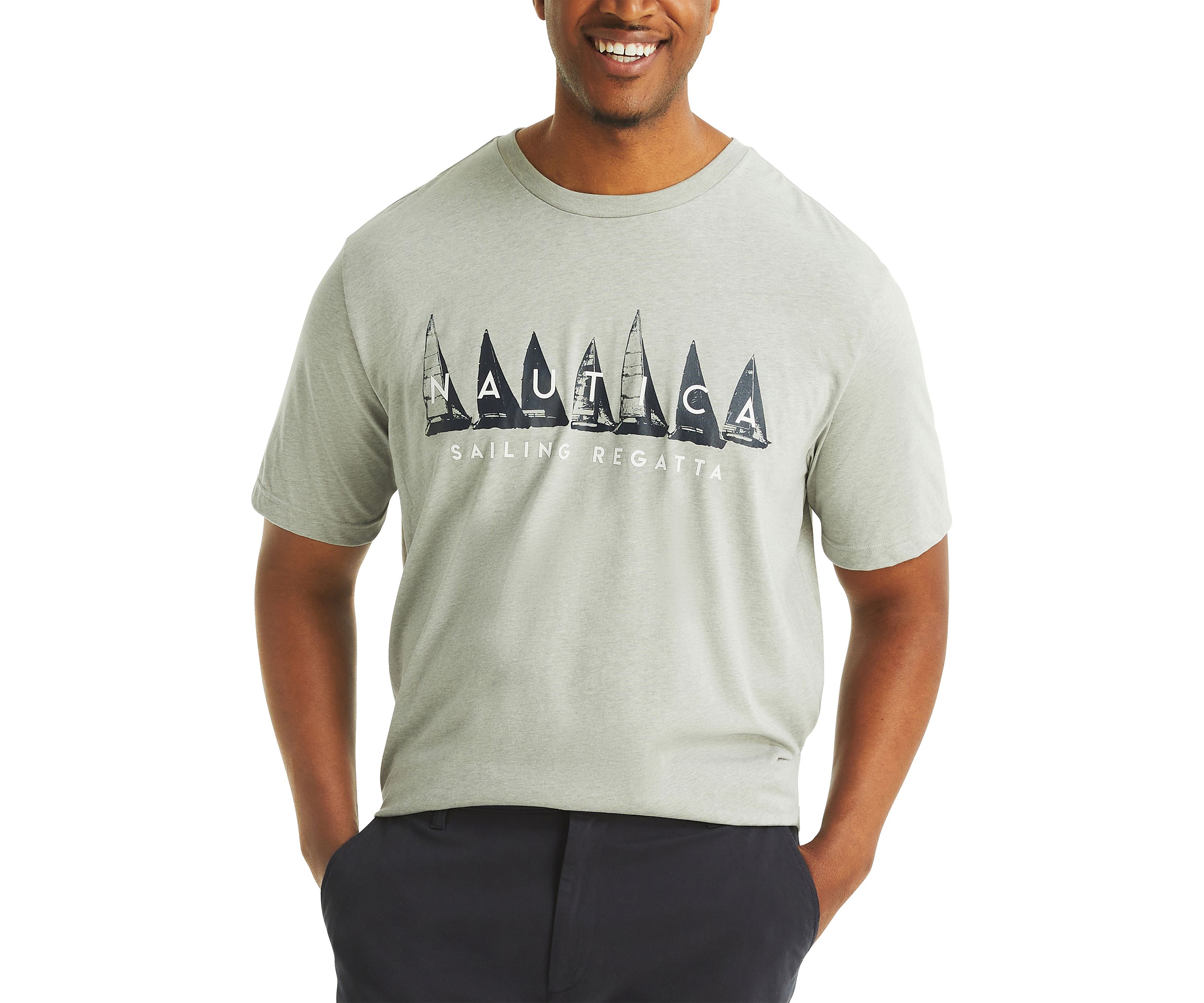 Big & Tall Sailing Regatta Graphic T-Shirt