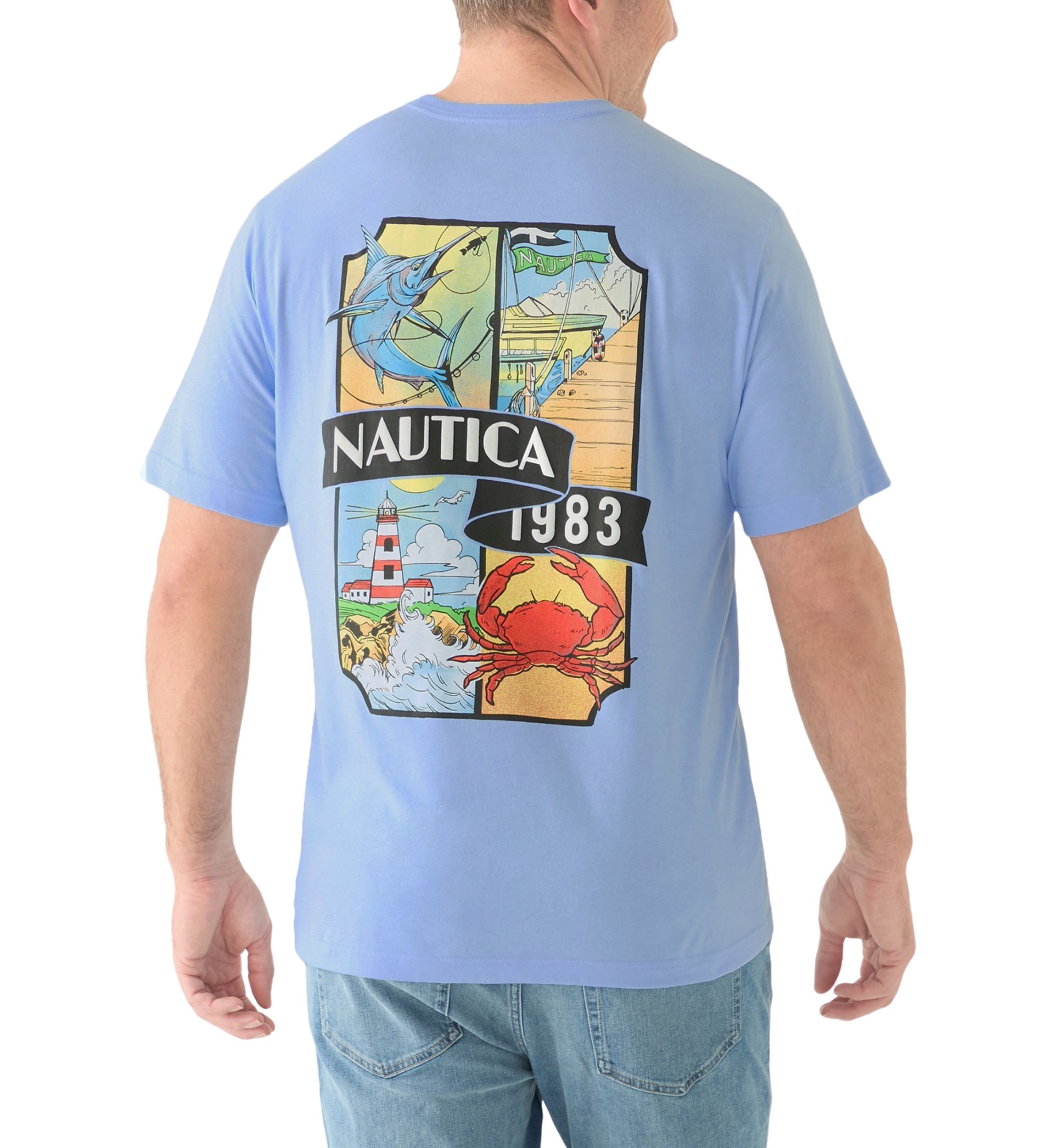 Big & Tall Coastal Graphic T-Shirt 