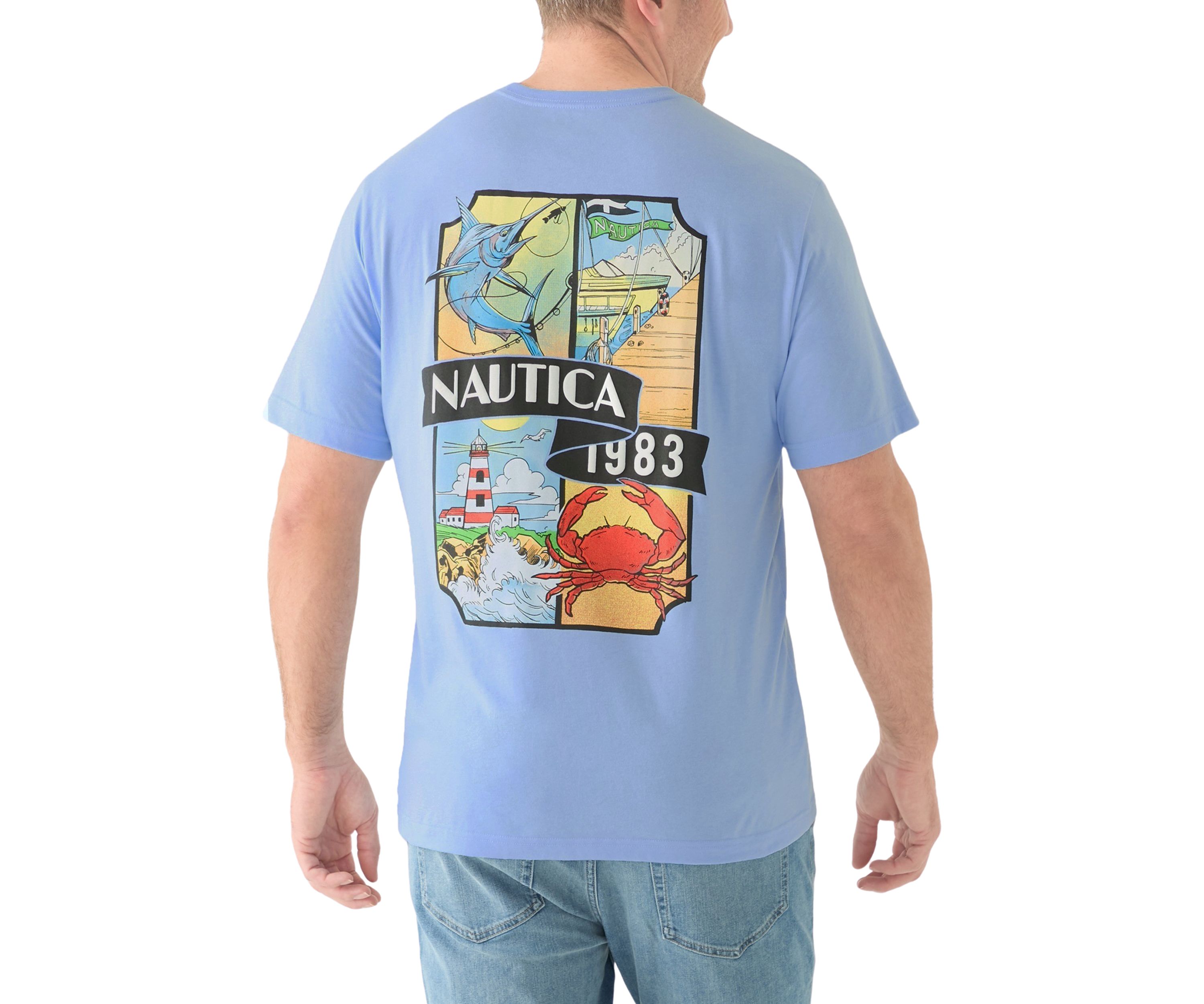 Big & Tall Coastal Graphic T-Shirt 