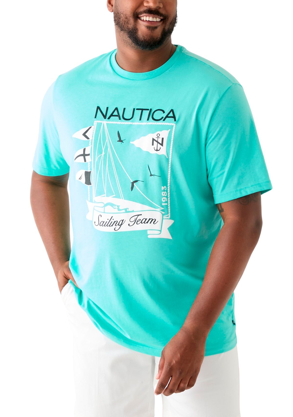 Big & Tall Sailing Team Graphic T-Shirt