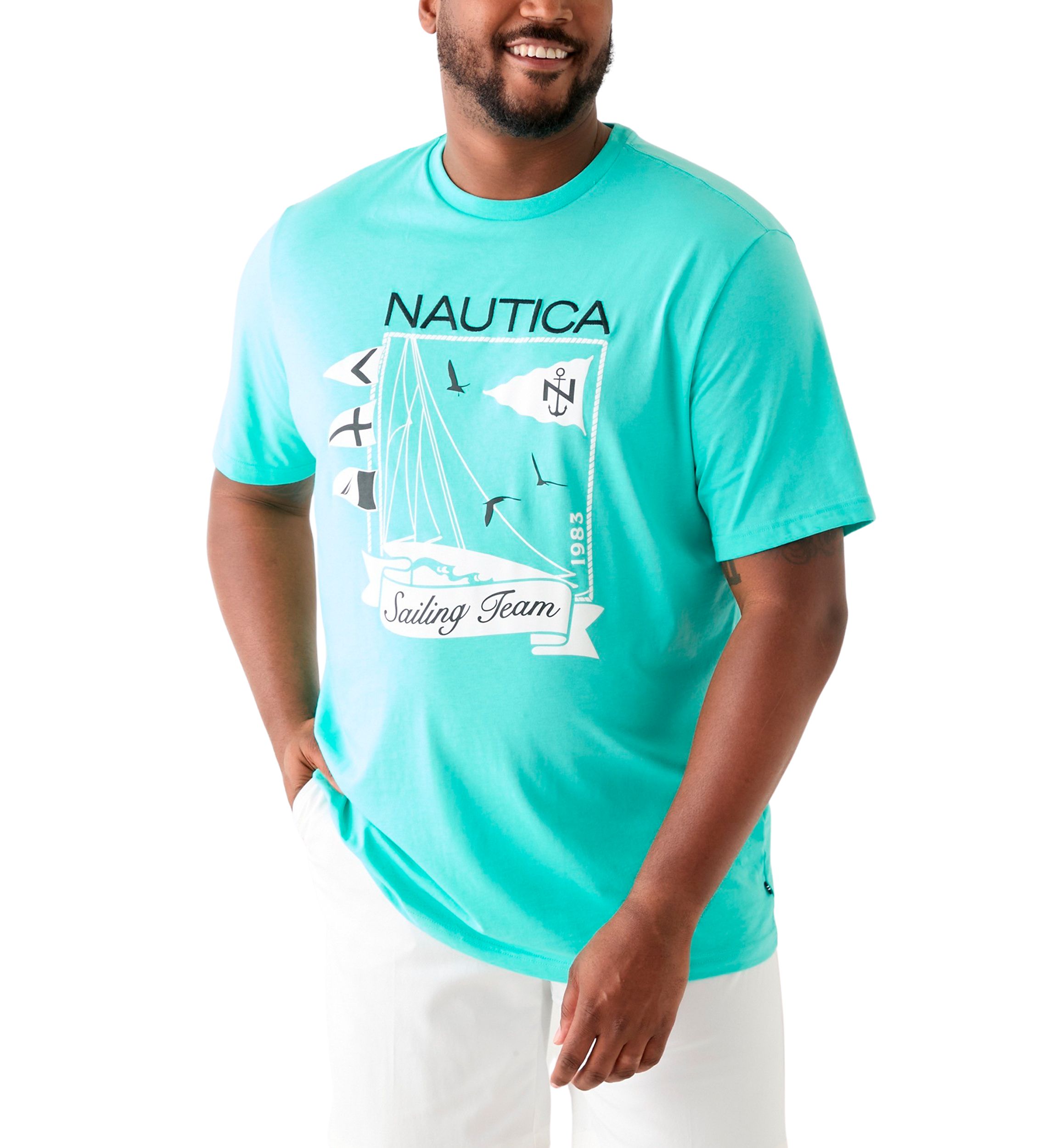 Big & Tall Sailing Team Graphic T-Shirt