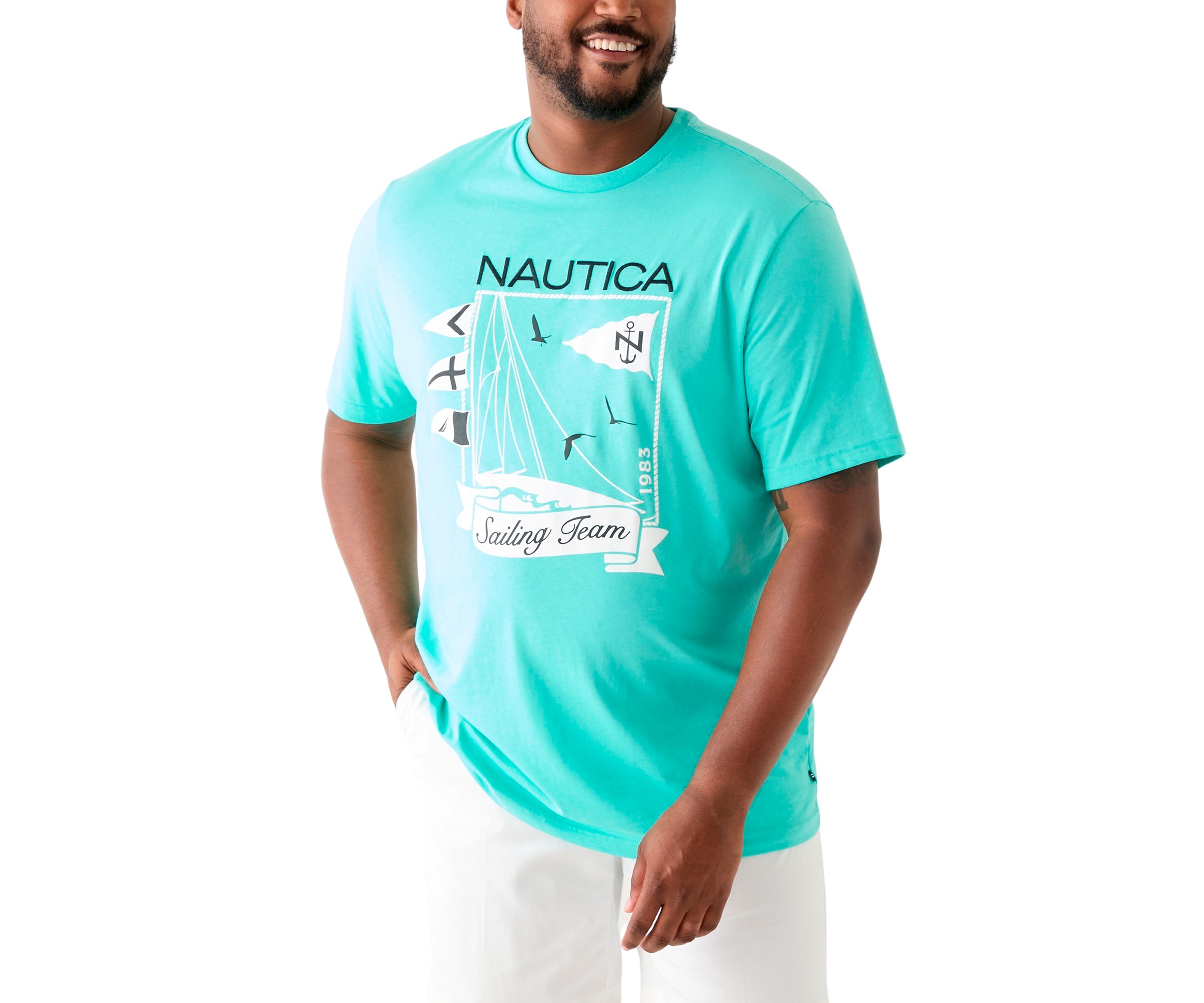 Big & Tall Sailing Team Graphic T-Shirt