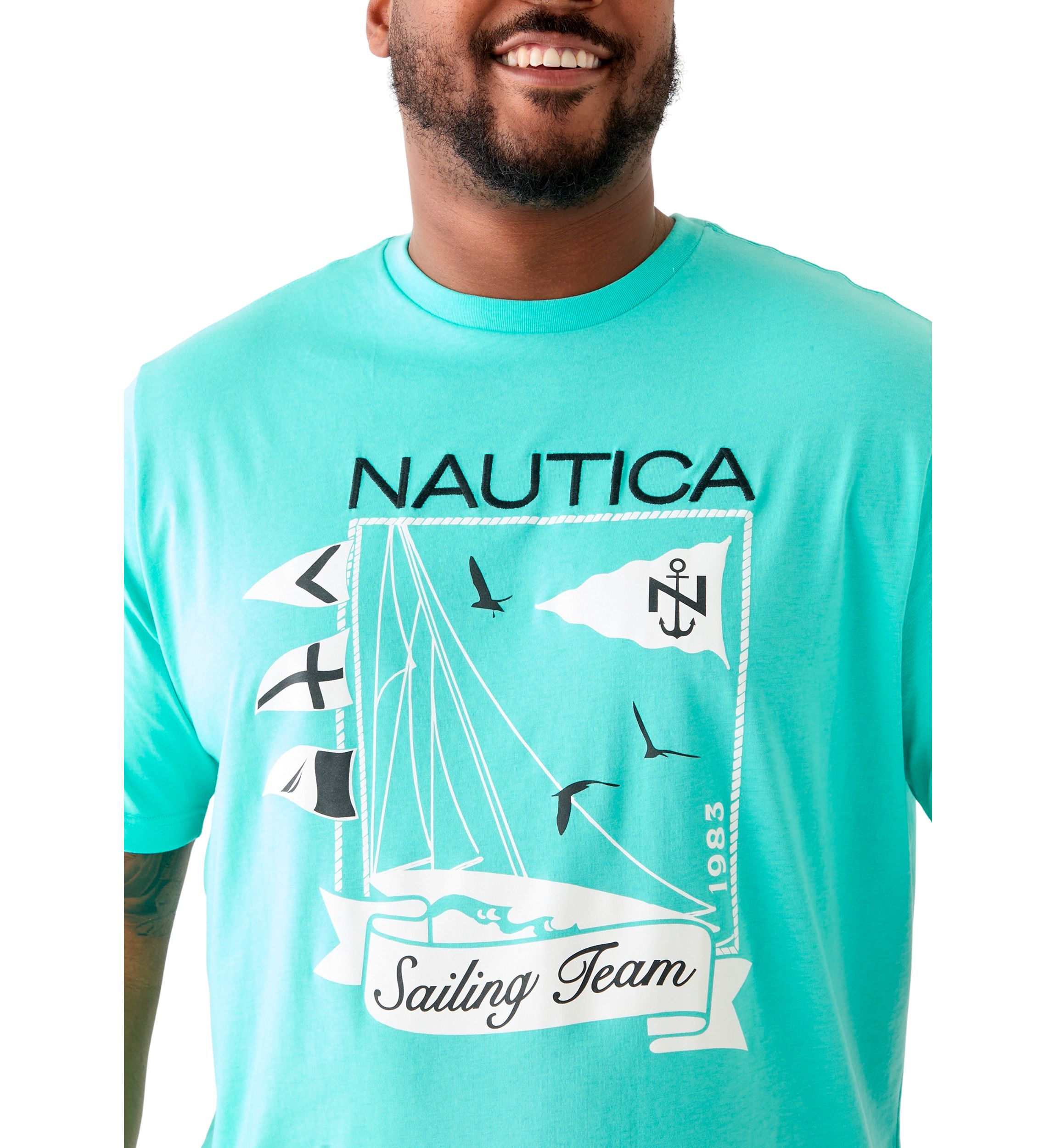 Big & Tall Sailing Team Graphic T-Shirt