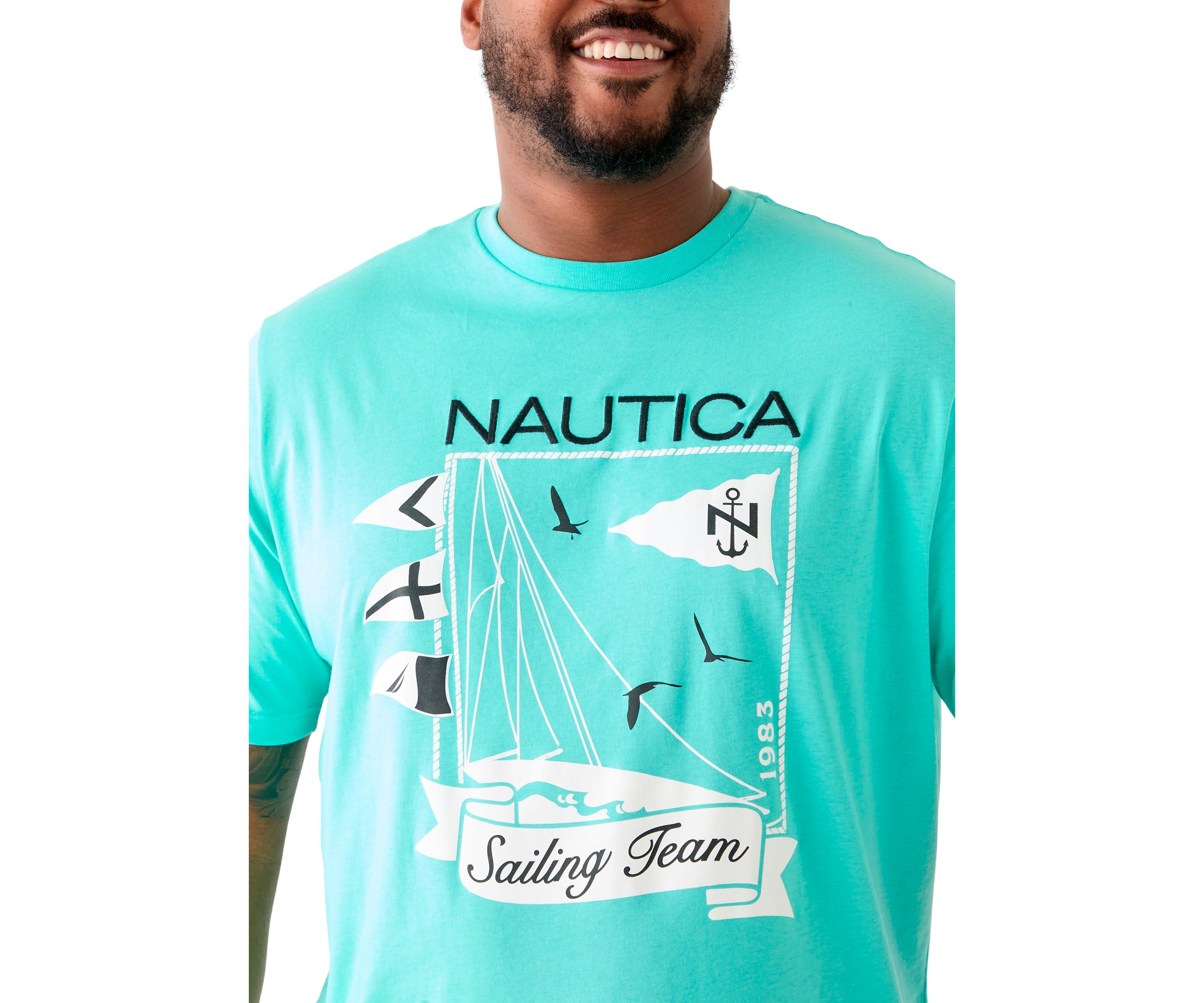 Big & Tall Sailing Team Graphic T-Shirt