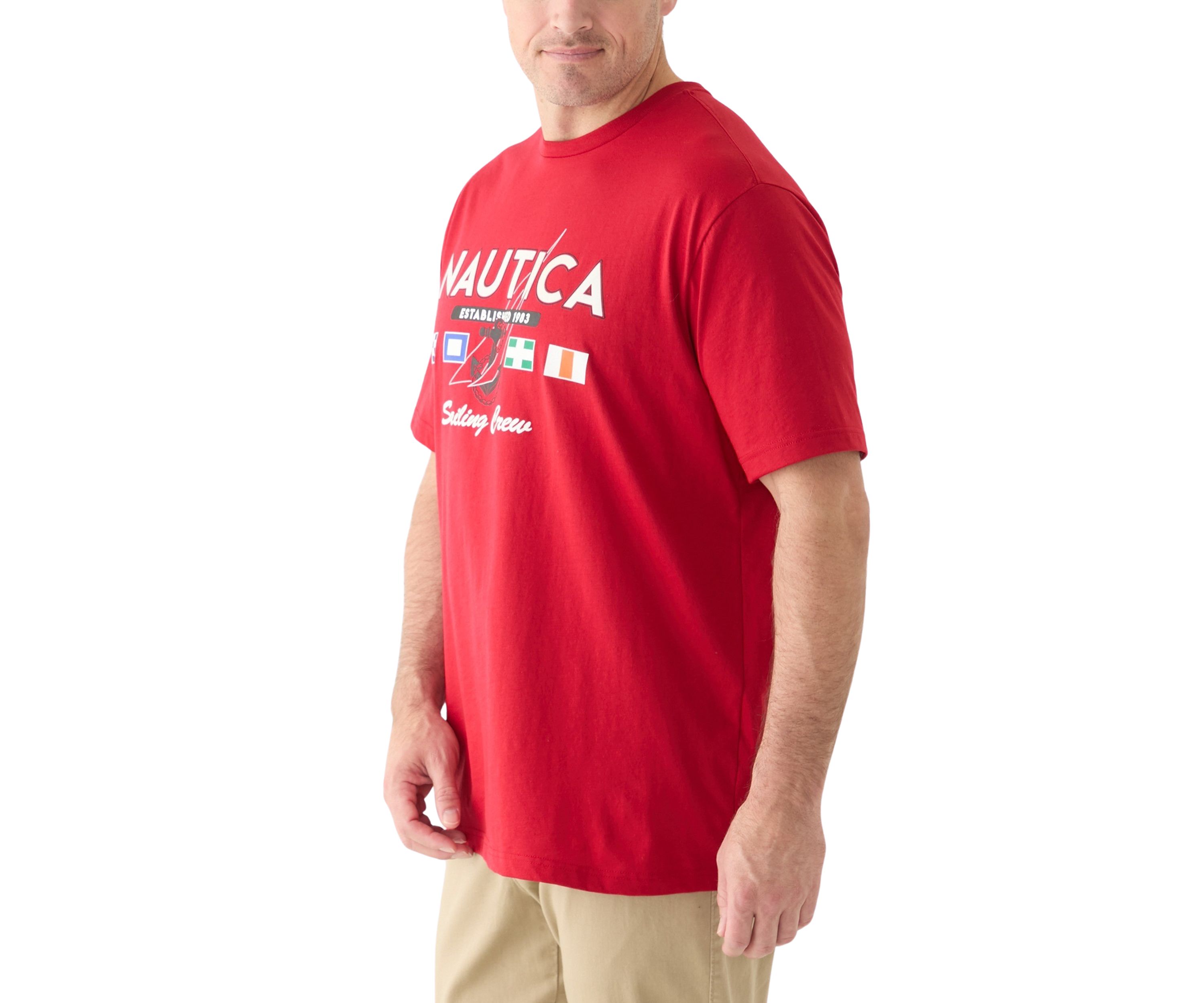 Big & Tall Short Sleeve Sailing Crew Front Graphic T-Shirt