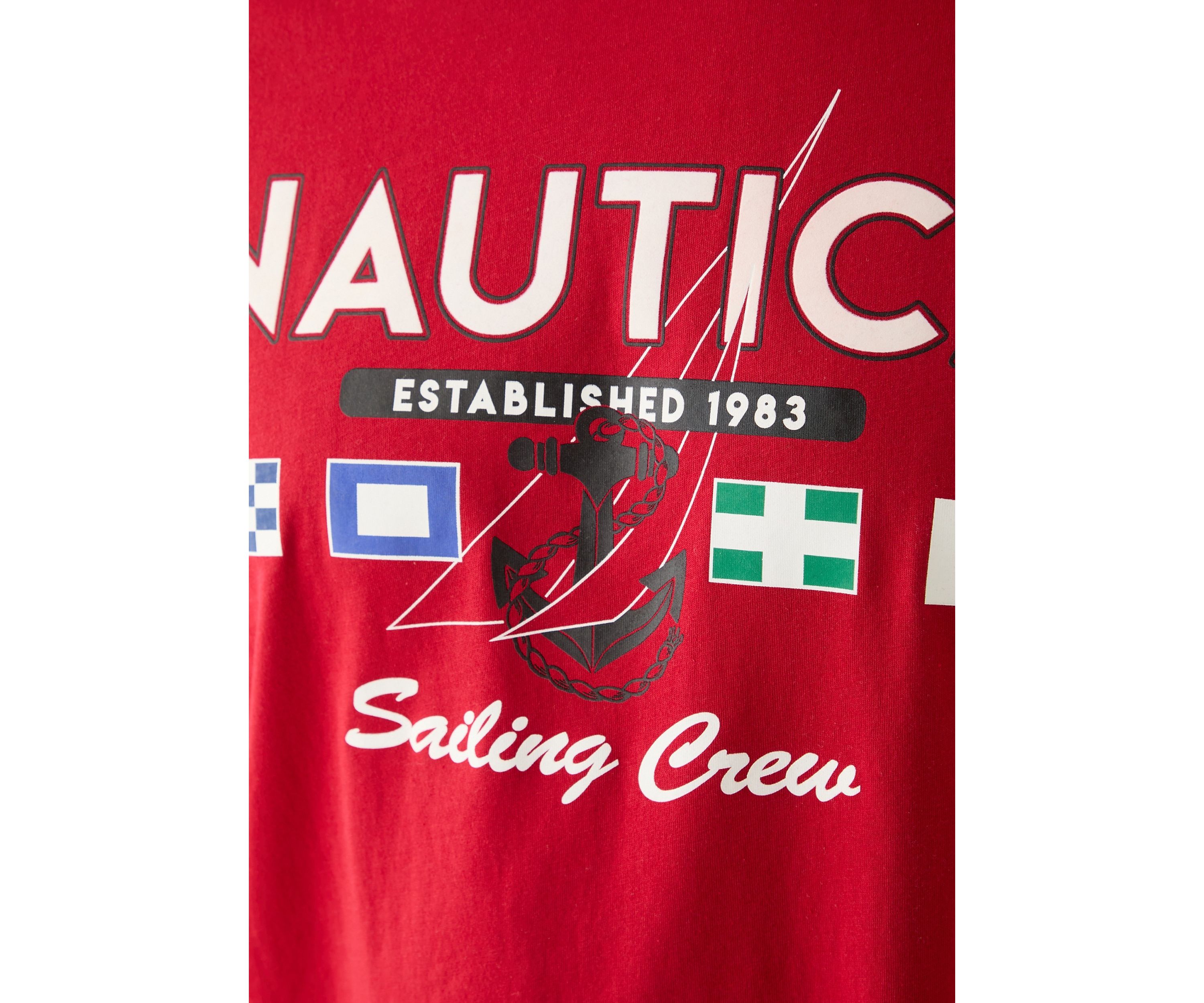 Big & Tall Short Sleeve Sailing Crew Front Graphic T-Shirt