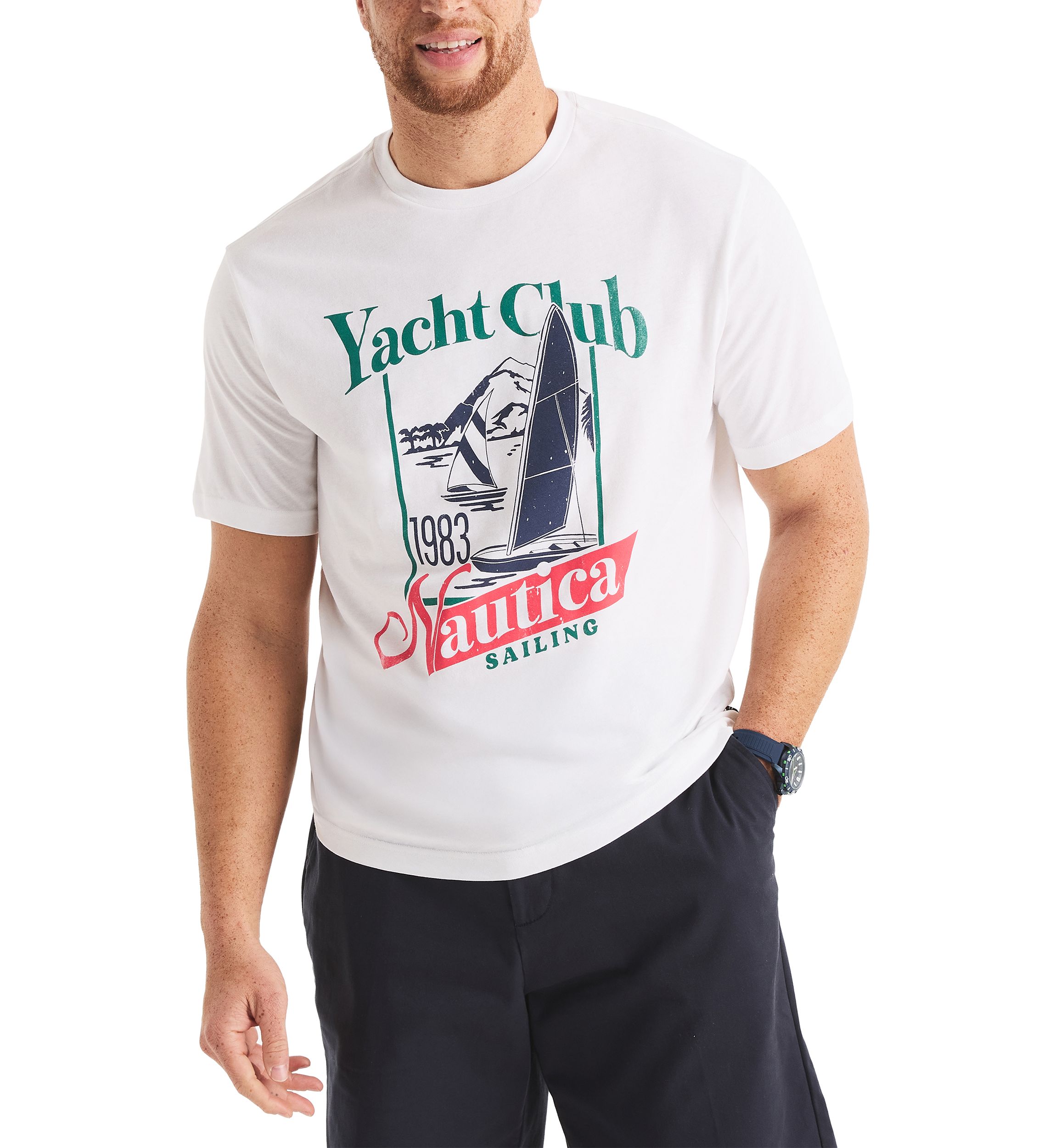 Big & Tall Yacht Club Graphic T-Shirt