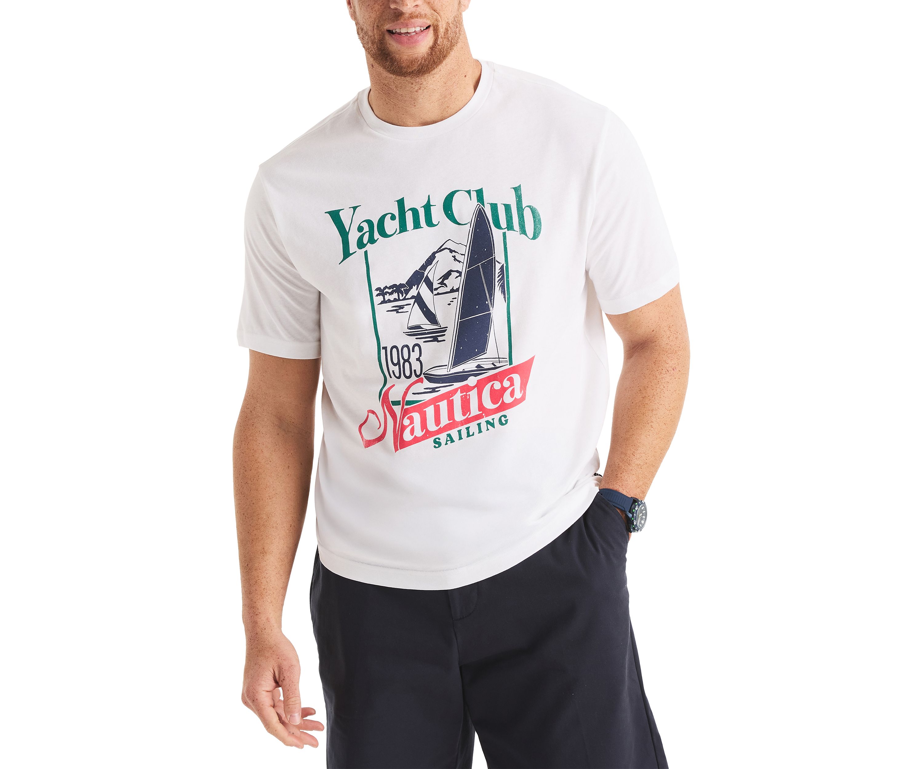 Big & Tall Yacht Club Graphic T-Shirt