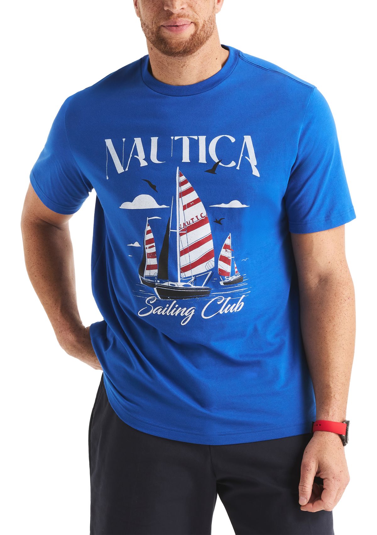 Big & Tall Sailing Club Graphic T-Shirt