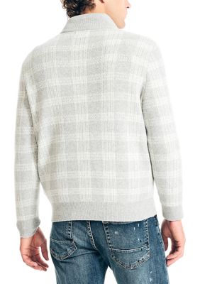 Sustainably Crafted Plaid 1/4 Zip Sweater