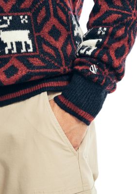 Reissue Printed Jacquard Crew Neck Sweater