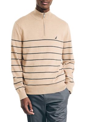 Navtech Striped Quarter-Zip Sweater