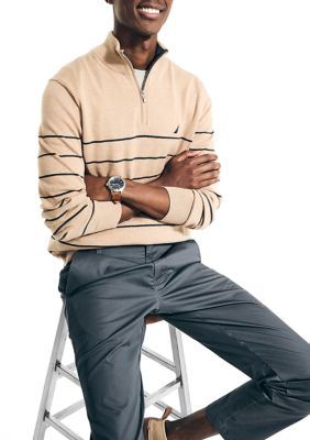 Navtech Striped Quarter-Zip Sweater