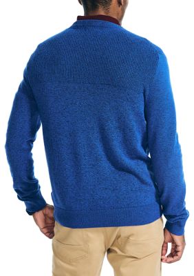 Sustainably Crafted Textured Crew Neck Sweater