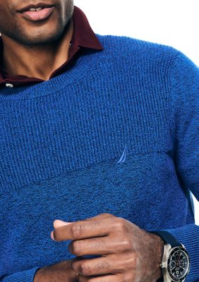 Sustainably Crafted Textured Crew Neck Sweater