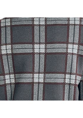 Navtech Plaid Jacquard Crew Neck Sweater