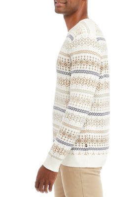 Fair Isle Crew Neck Sweater