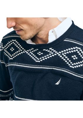 Sustainably Crafted Fair Isle Crew Neck Sweater