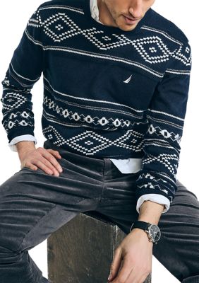 Sustainably Crafted Fair Isle Crew Neck Sweater