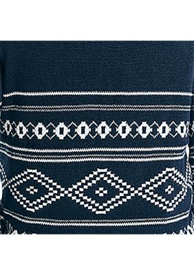 Sustainably Crafted Fair Isle Crew Neck Sweater