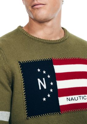 Flag Crew Neck Sweater