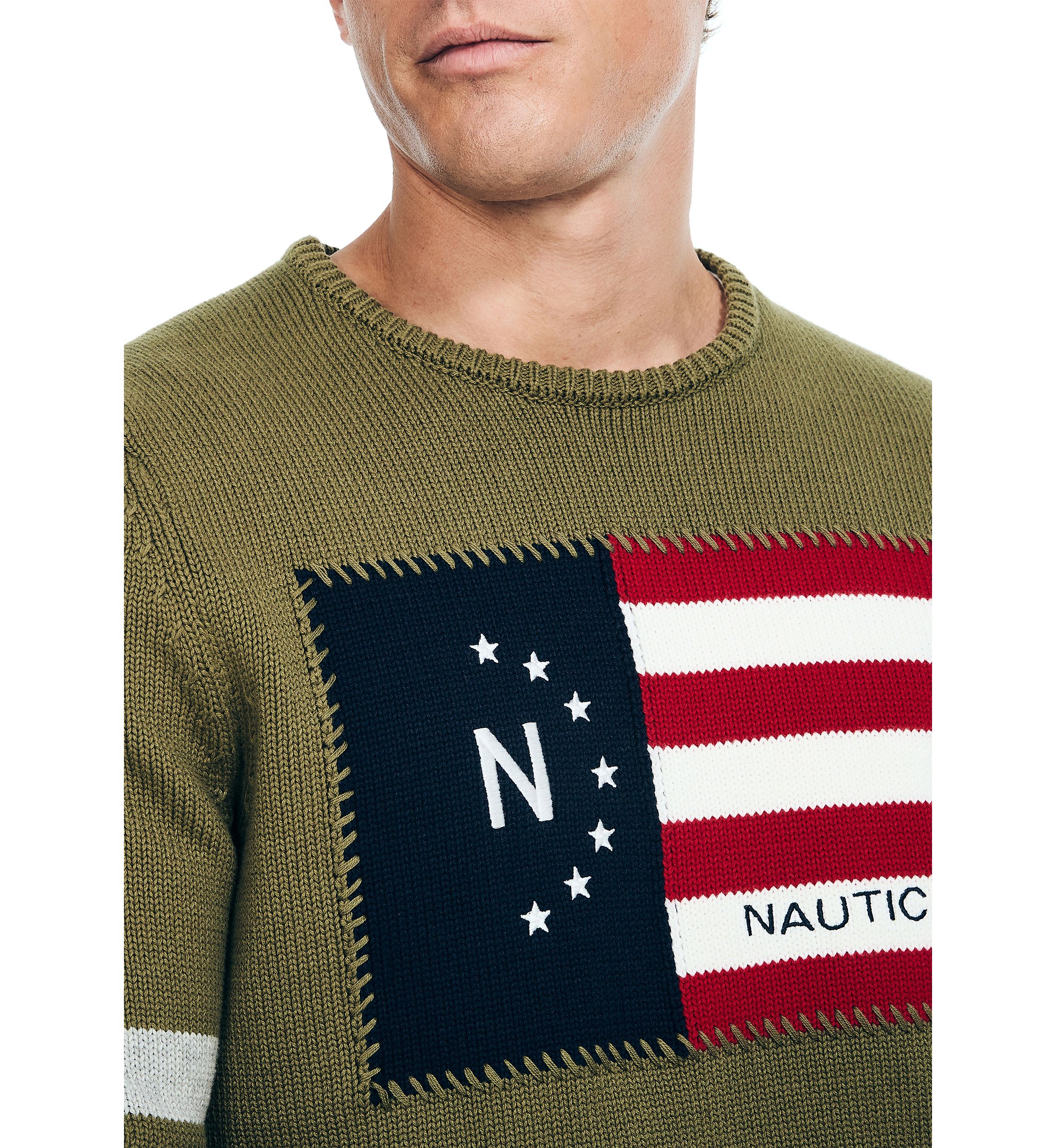 Flag Crew Neck Sweater