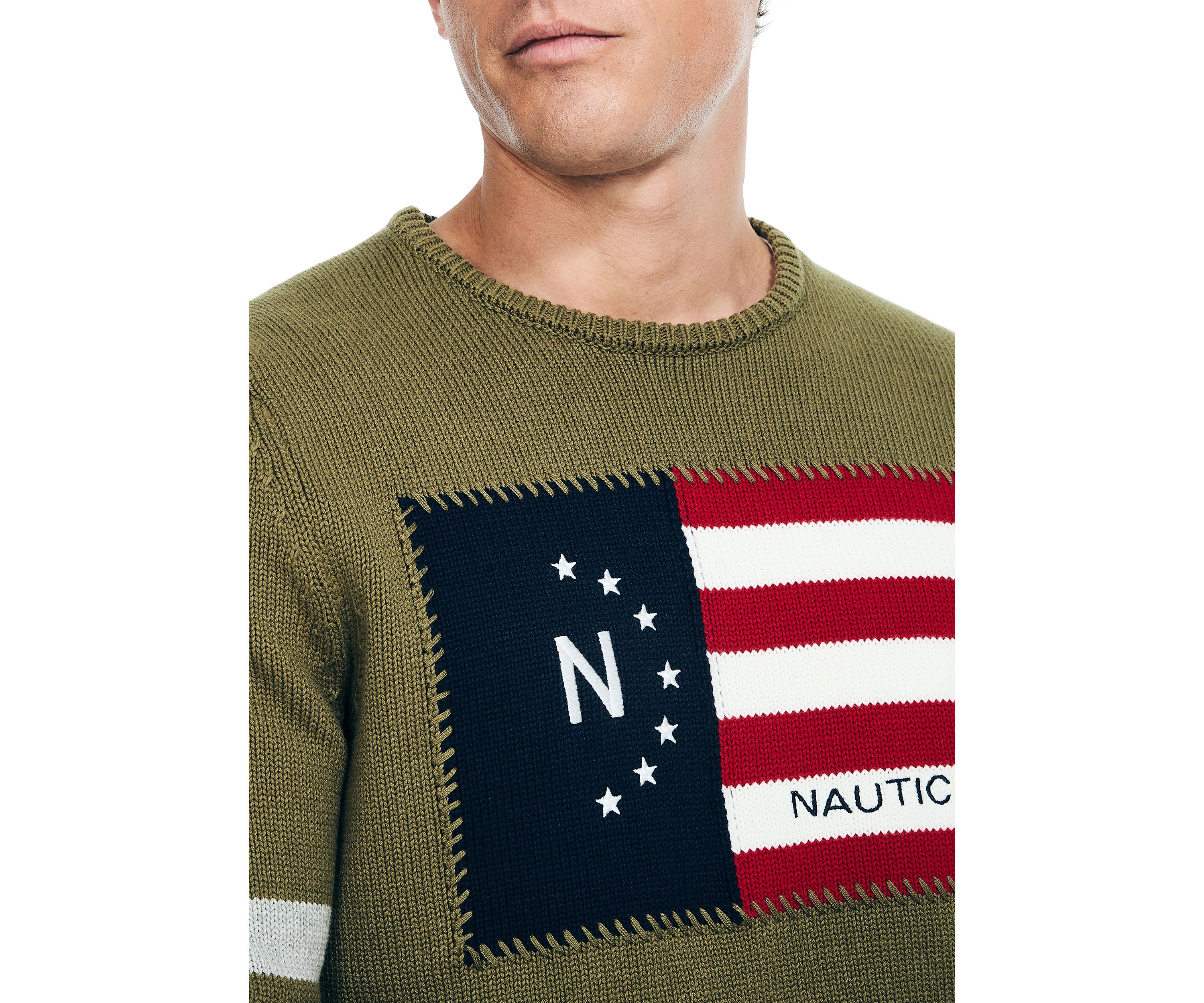 Flag Crew Neck Sweater