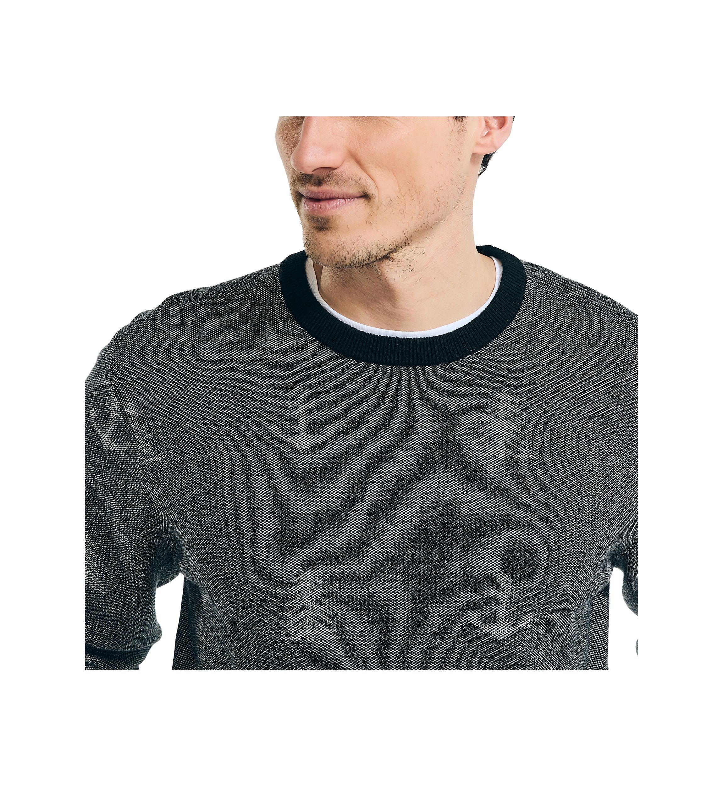 Sustainably Crafted Printed Crew Neck Sweater