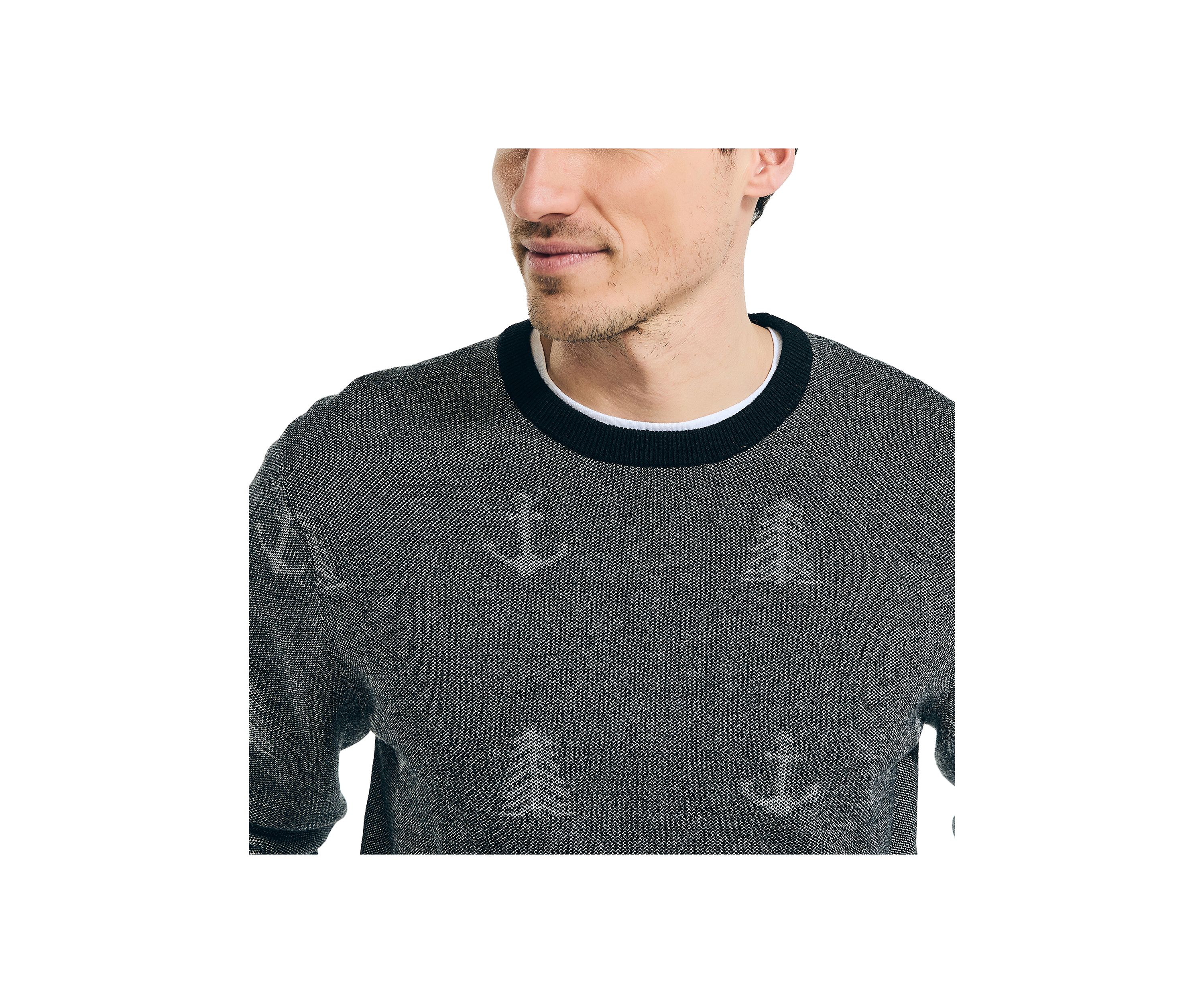 Sustainably Crafted Printed Crew Neck Sweater