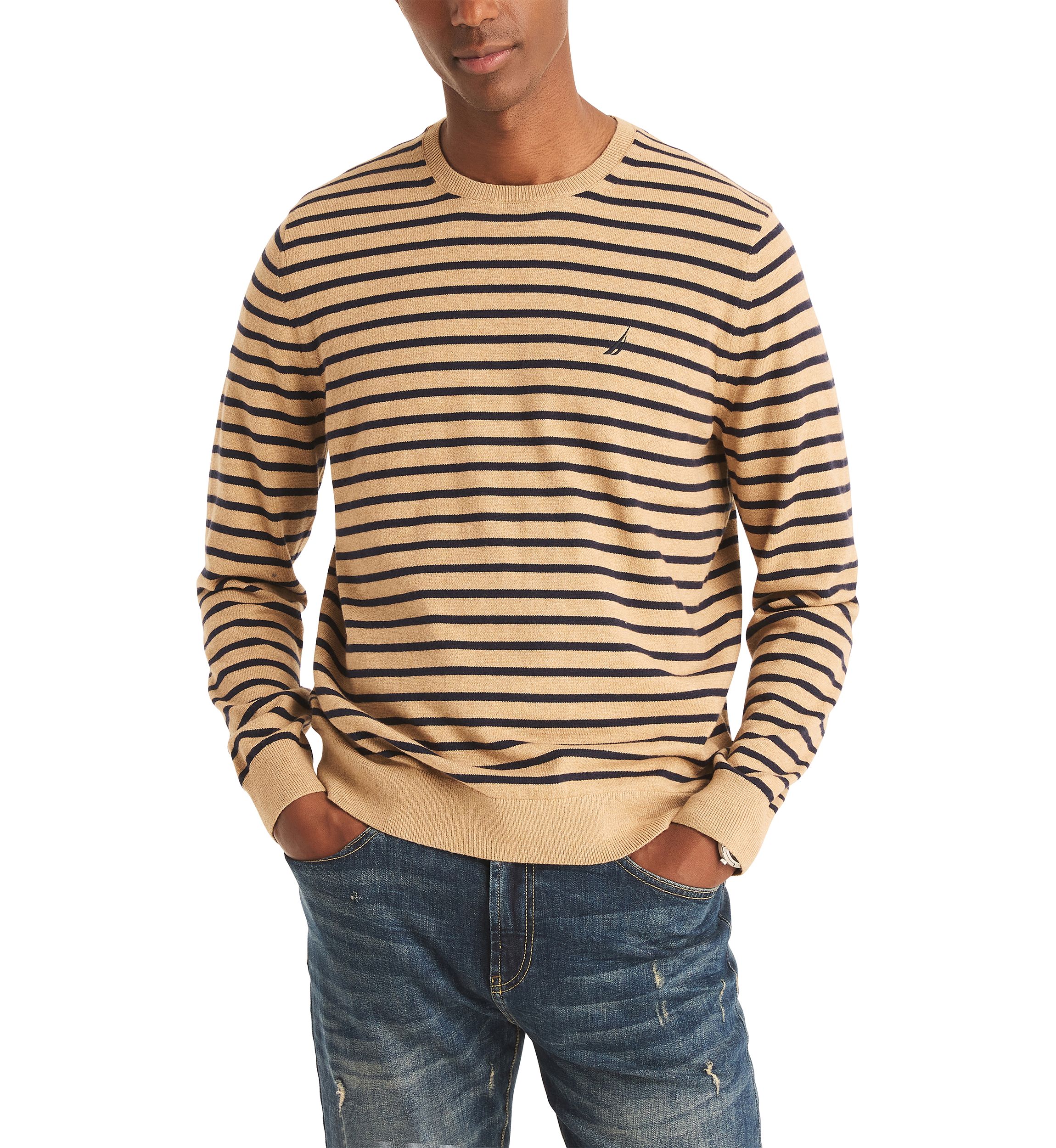 Navtech Striped Crew Neck Sweater