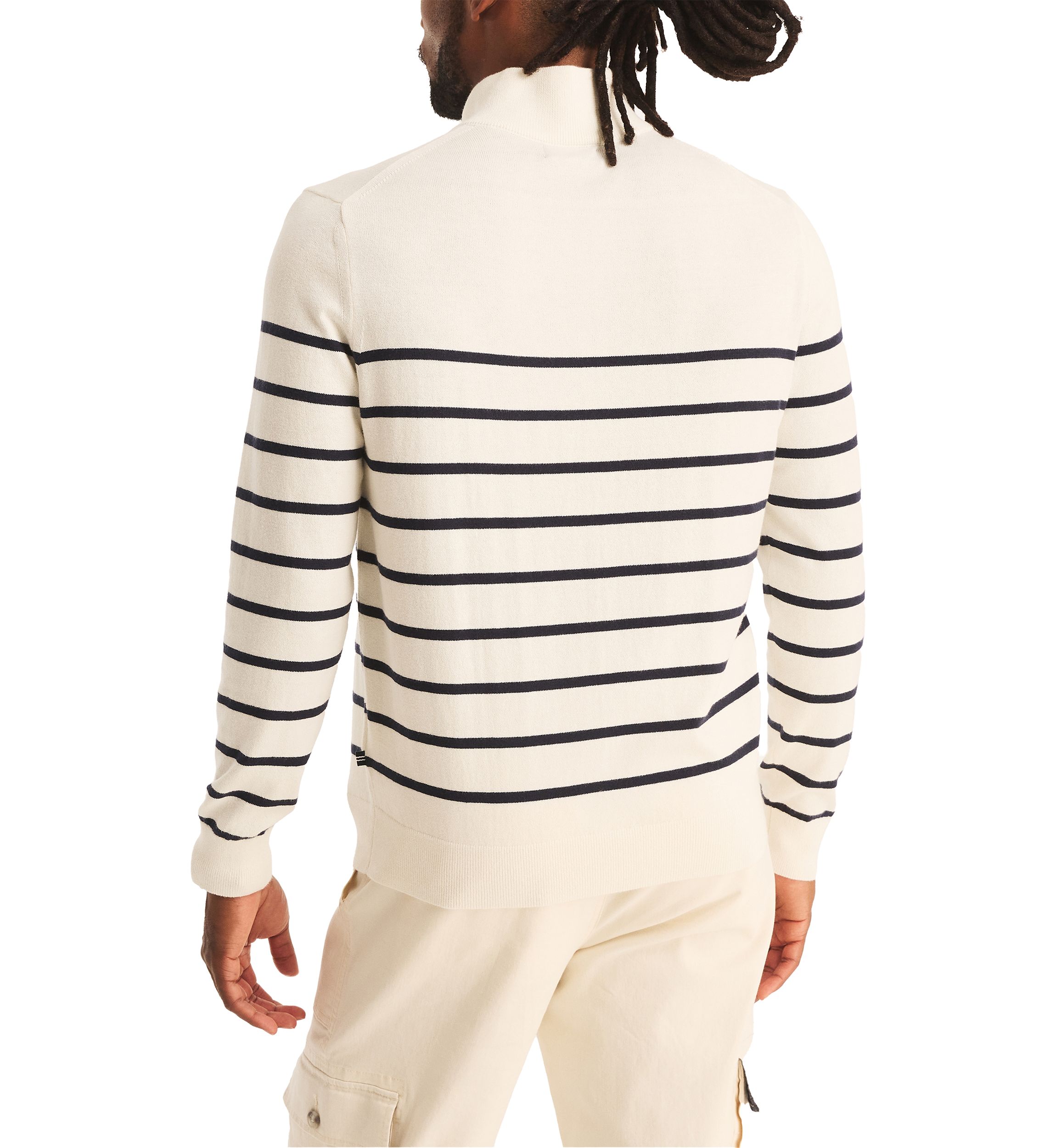 Navtech Striped 1/4 Zip Sweater